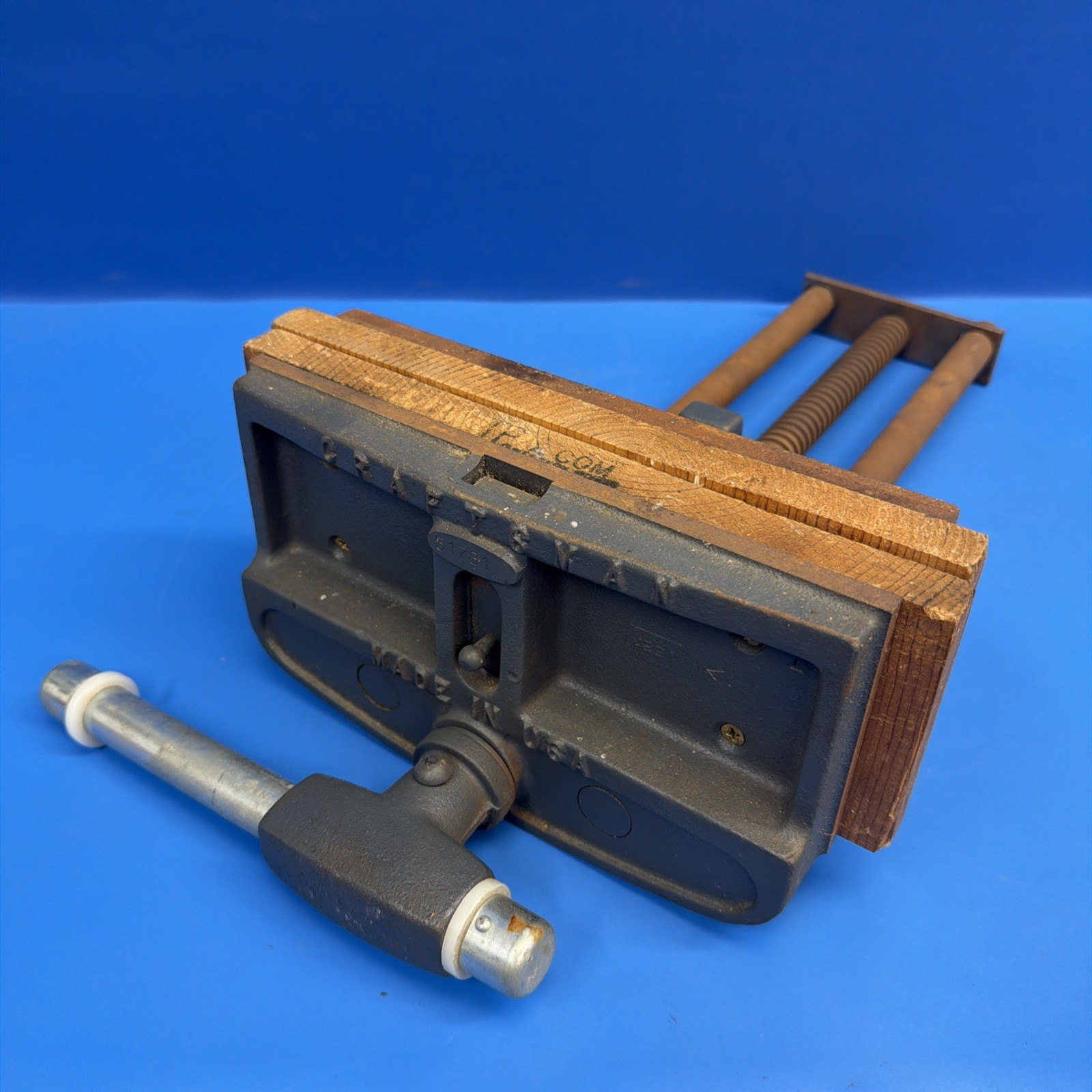 Vintage Craftsman 51781 10” Quick Release Woodworking Bench Vise USA 10R-2A