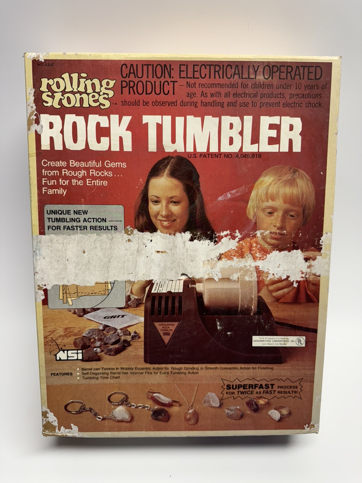 VINTAGE NOS NSI Rolling Stones Rock Tumbler 1997 NO.633C VINTAGE NOS NSI Rolling Stones Rock Tumbler 1997 NO.633C
