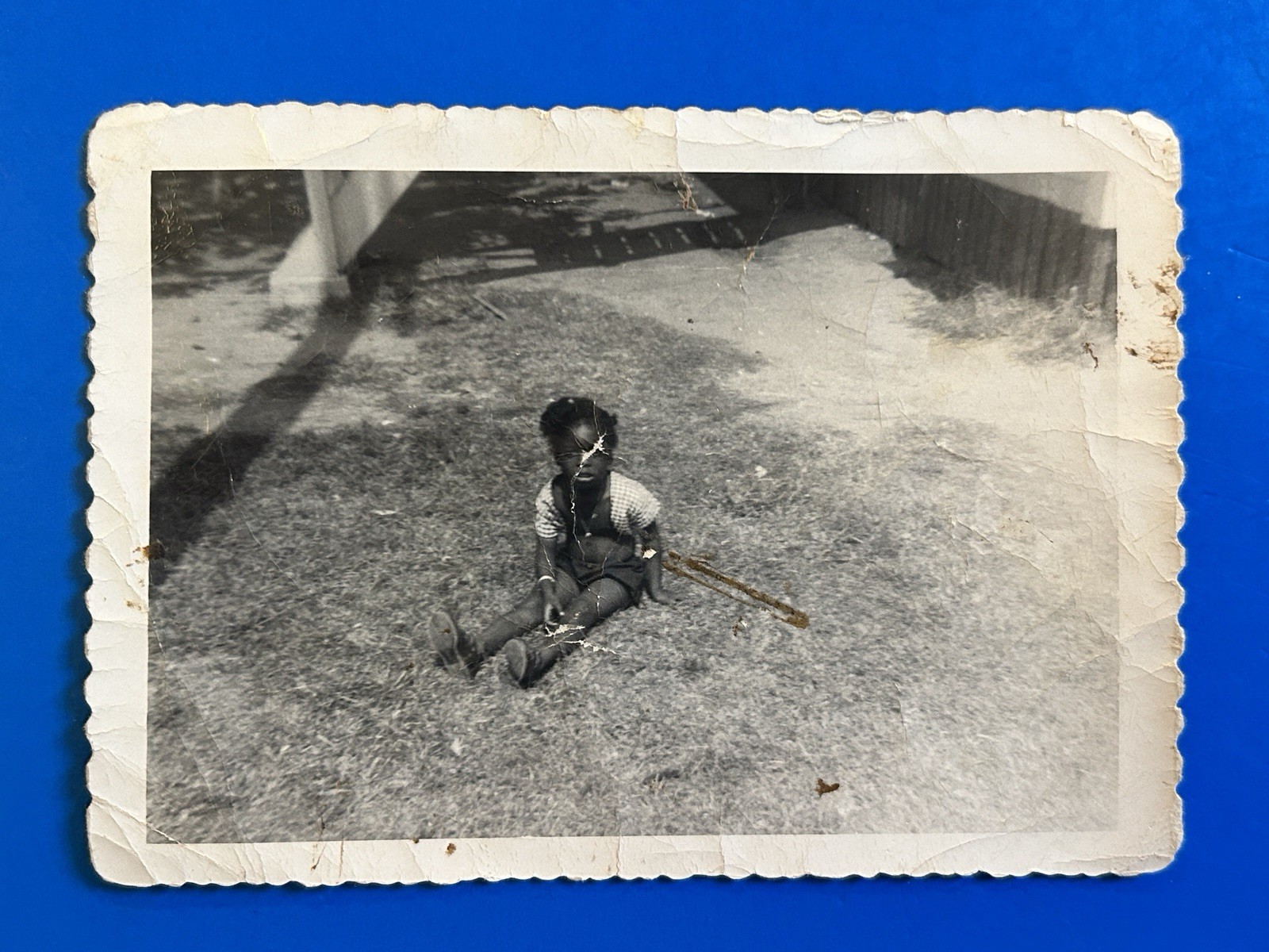 1940s African American Child Vintage Photo Black Americana Found Snapshot
