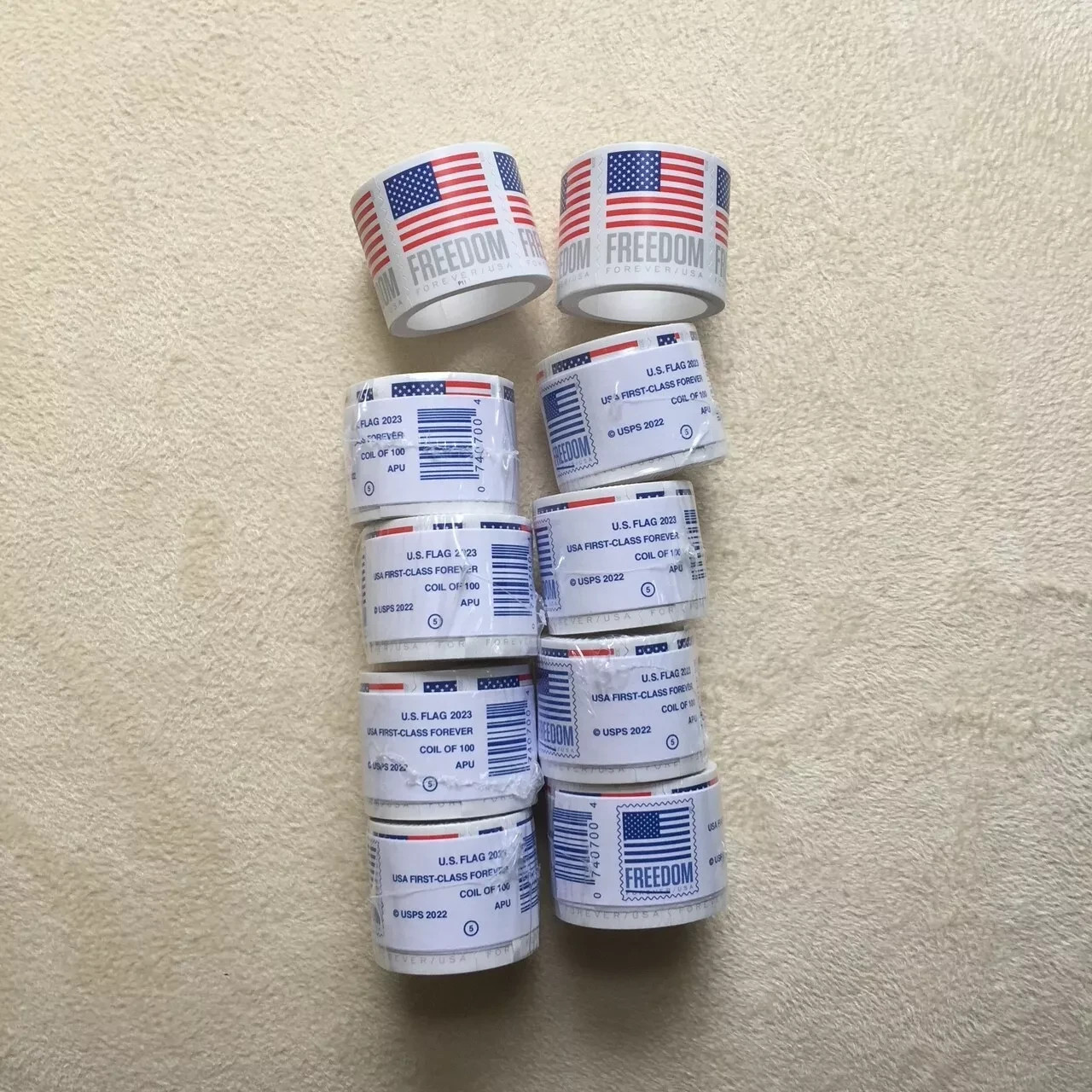 20 Rolls - Of 100 2023 U.S. Flag First Class US Postage Stamps