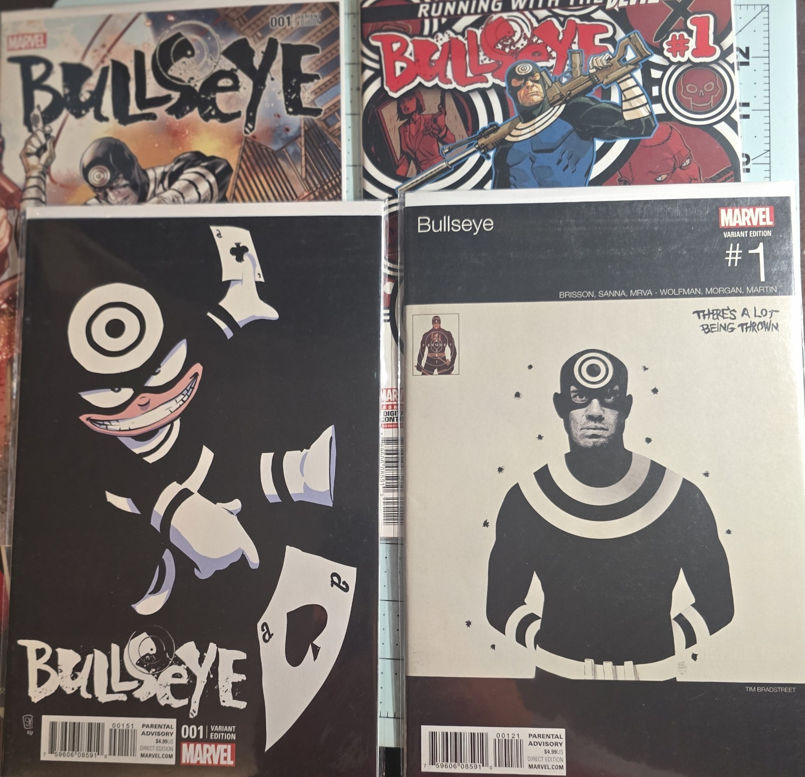 Bullseye #1 2017 5 variants lot including Skottie Young, Tim Bradstreet , + more Bullseye #1 2017 5 variants lot including Skottie Young, Tim Bradstreet , + more