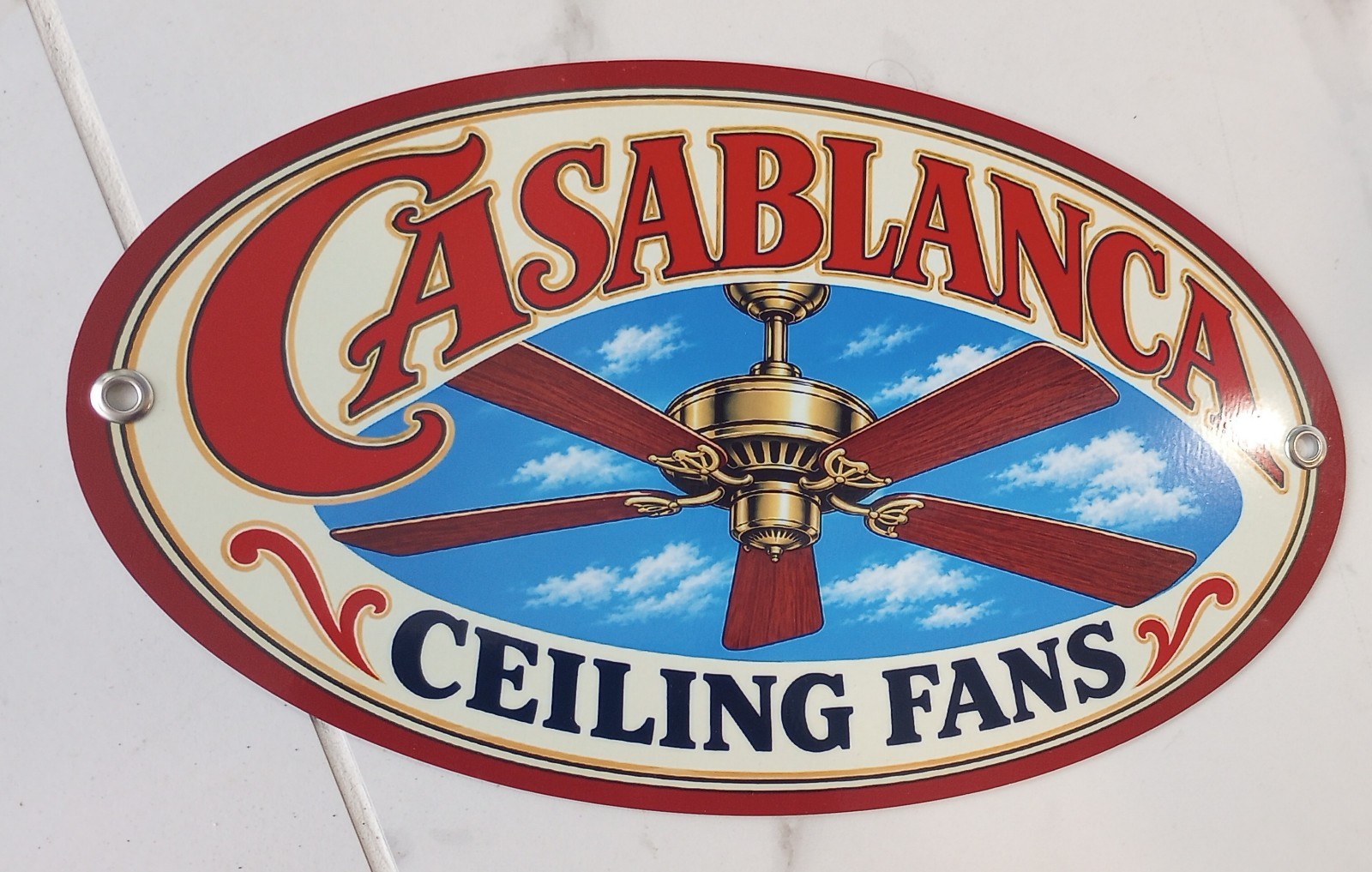Casablanca Ceiling Fan nostalgia metal sign 