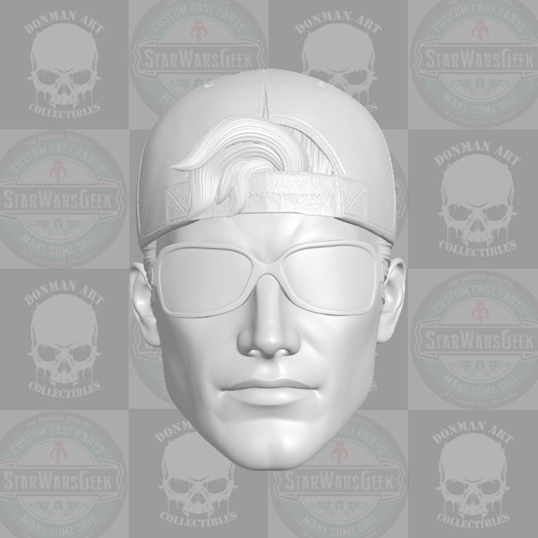 Arsenal v1 Roy Harper custom head for 1:18 1:12 1:10 1:6 DC Comics action figure