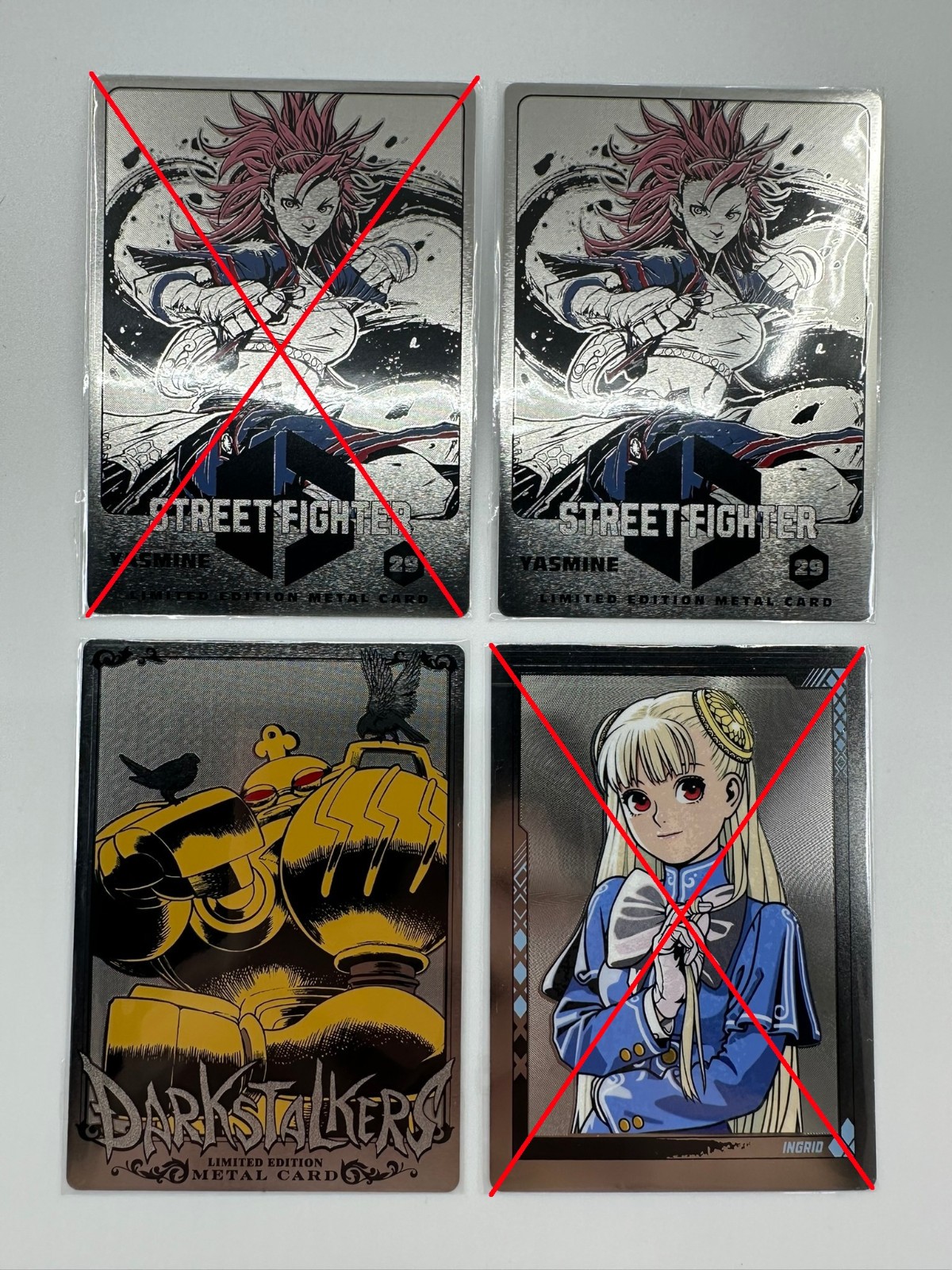Street Fighter Darkstalkers Shinkiro Udon Capcom SDCC Exclusive Metal Card MINT