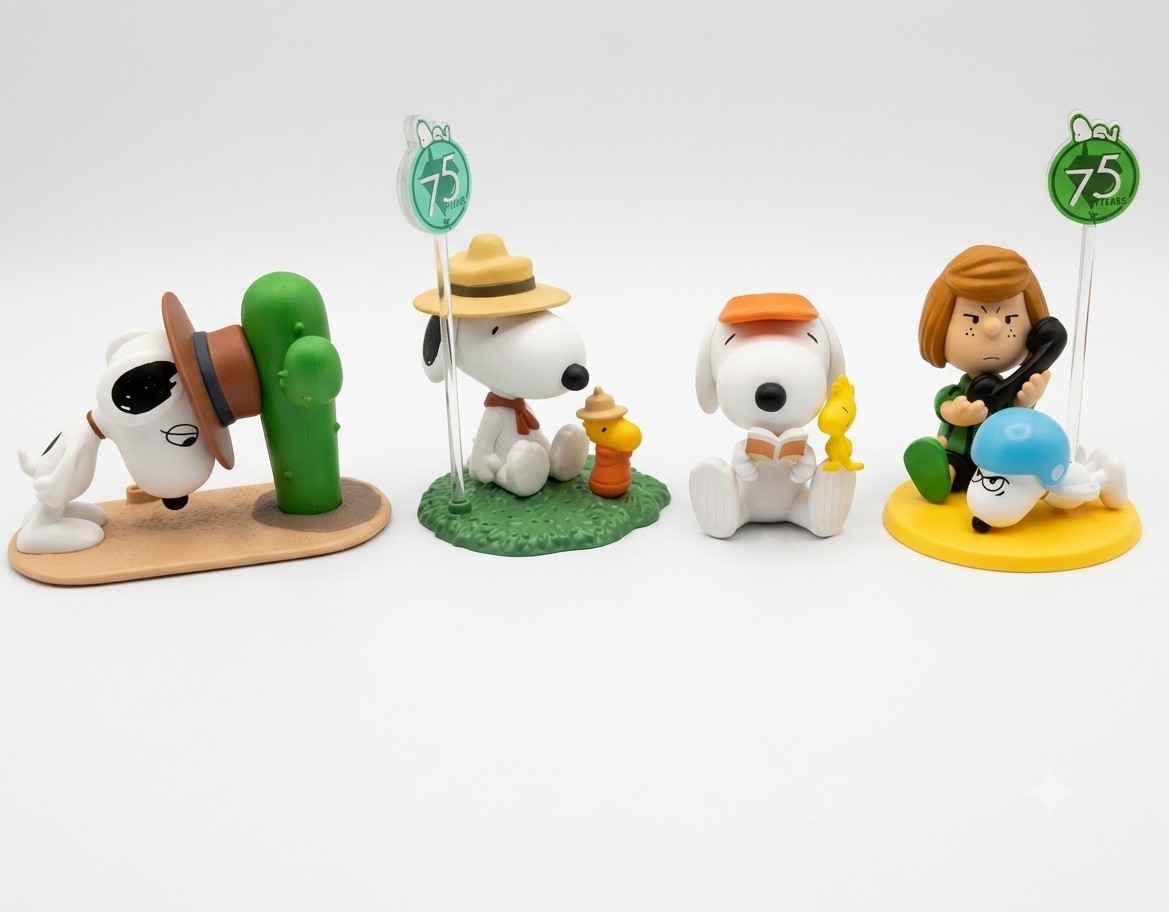 POP-MART Peanuts 75th Ann. Snoopy Comic Life Lot Of 4