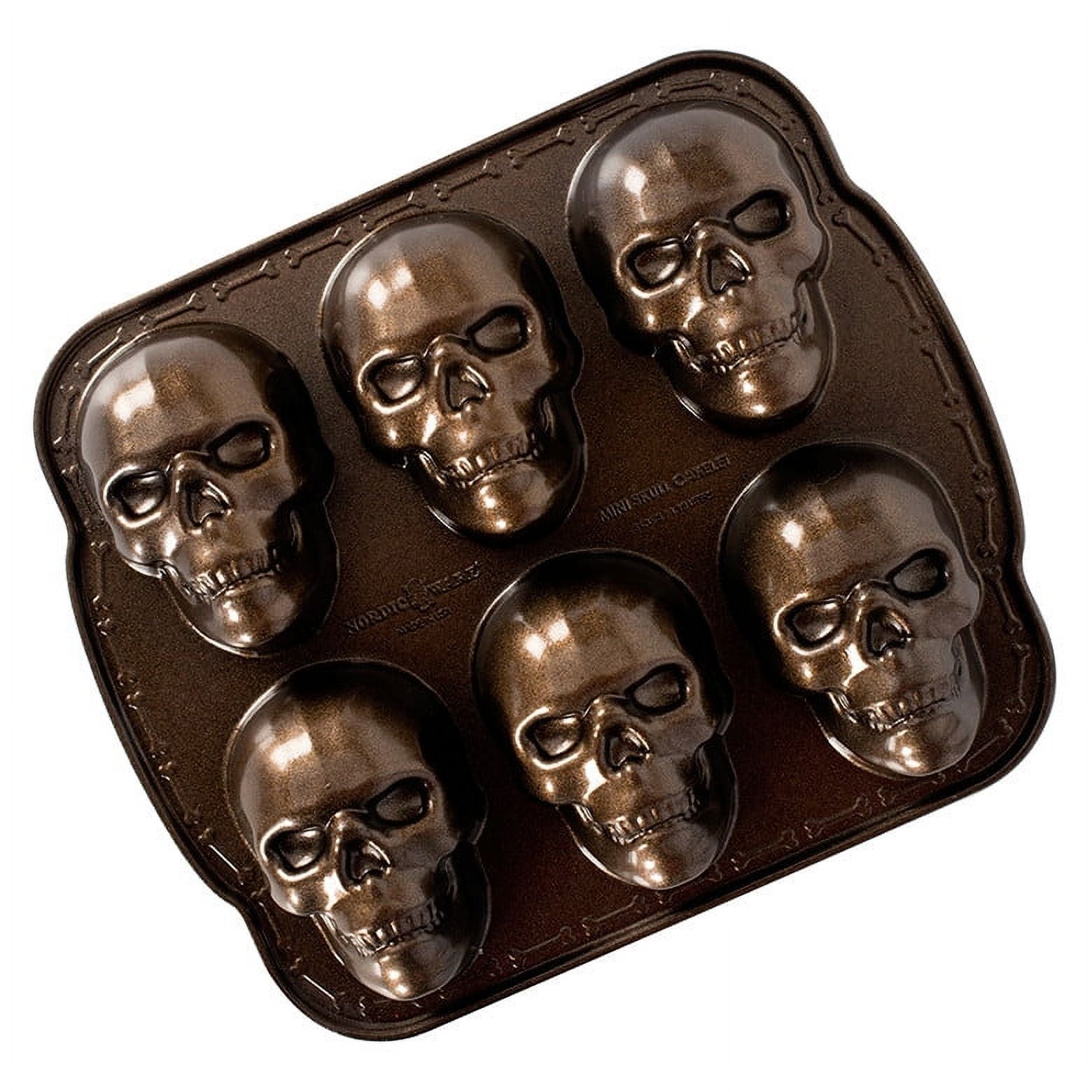 Nordic Ware Haunted Skull Cakelet Pan Halloween Baking Mold FREESHIP Nordic Ware Haunted Skull Cakelet Pan Halloween Baking Mold FREESHIP