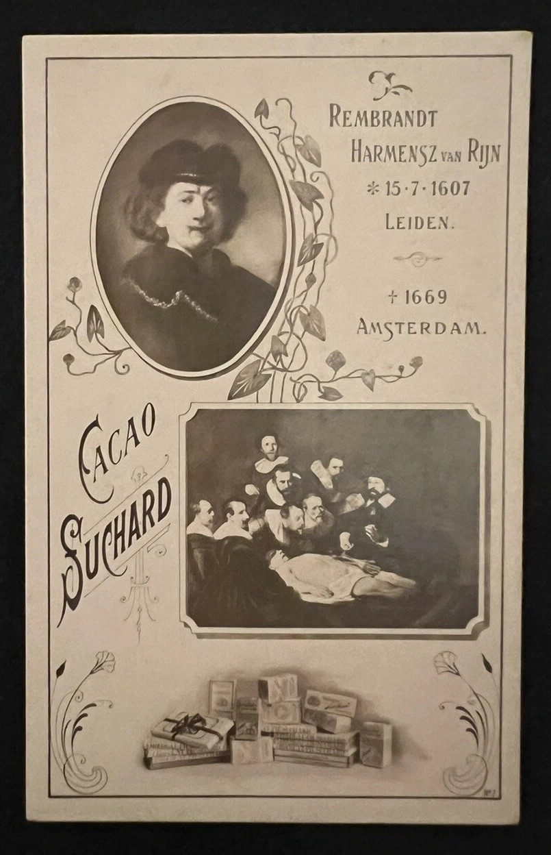 1899 SUCHARD REMBRANDT *NUMBERED* CHOCOLAT CARD LOW POP SCARCE