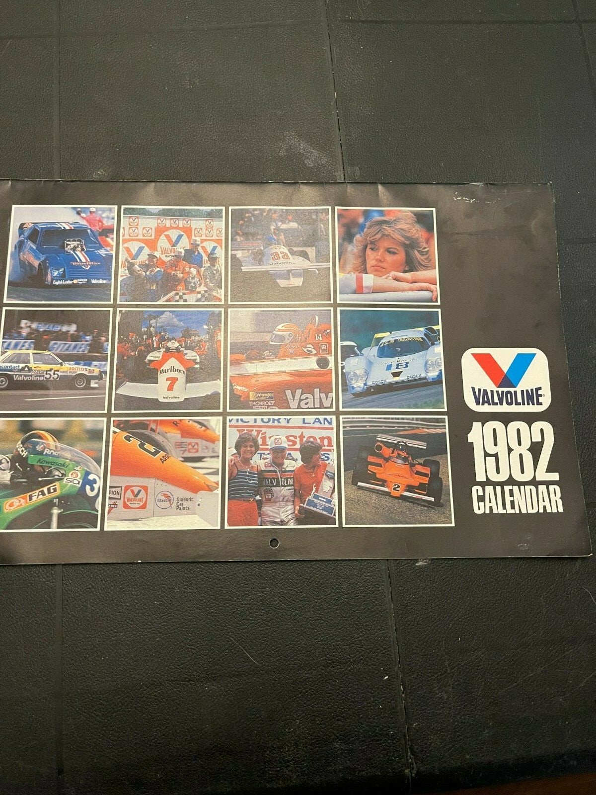 Vintage Original Formula Racing Grand Prix 1982 Calendar Valvoline