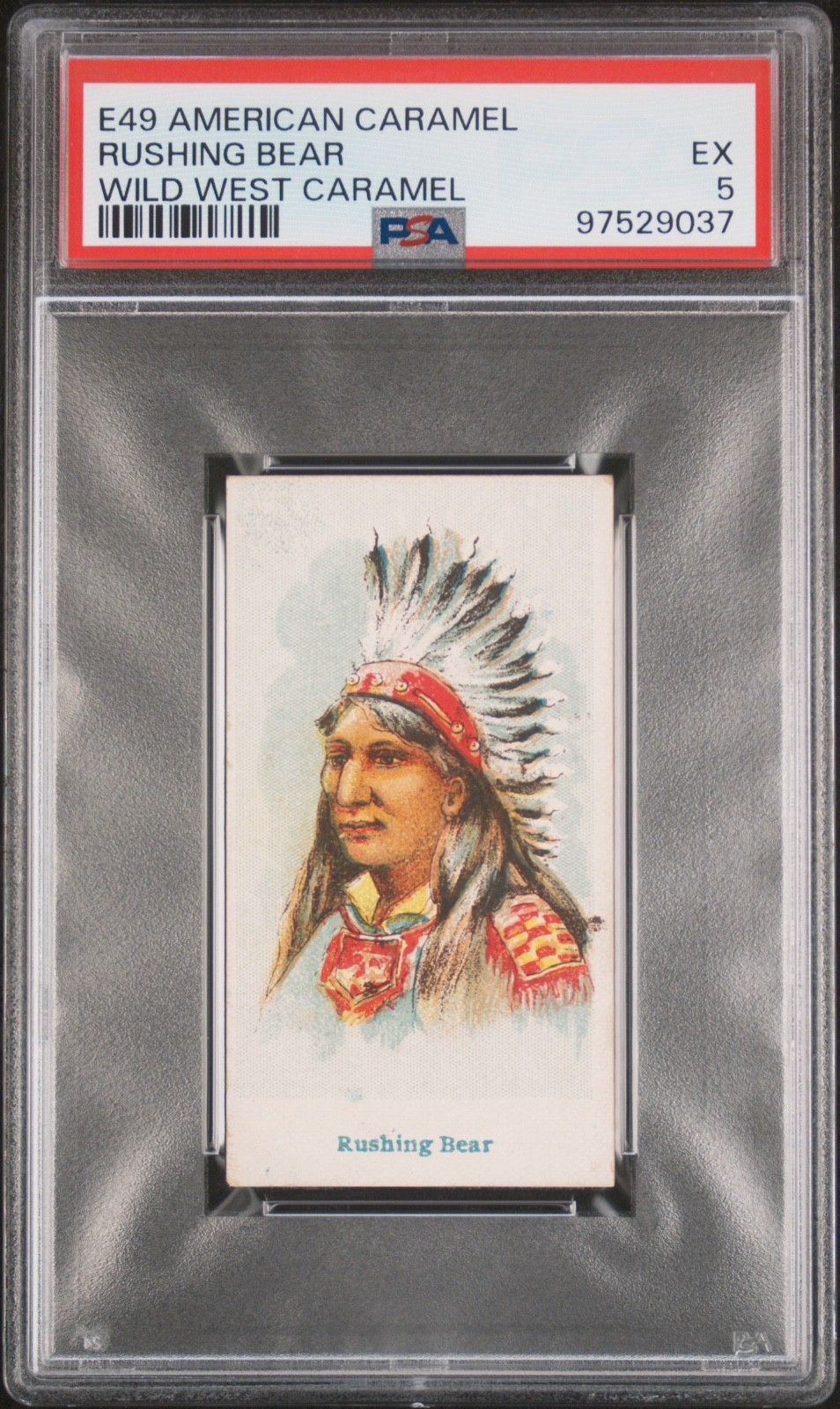 1910 E49 American Caramel Rushing Bear PSA 5 **Wild West Caramel** 1910 E49 American Caramel Rushing Bear PSA 5 **Wild West Caramel**