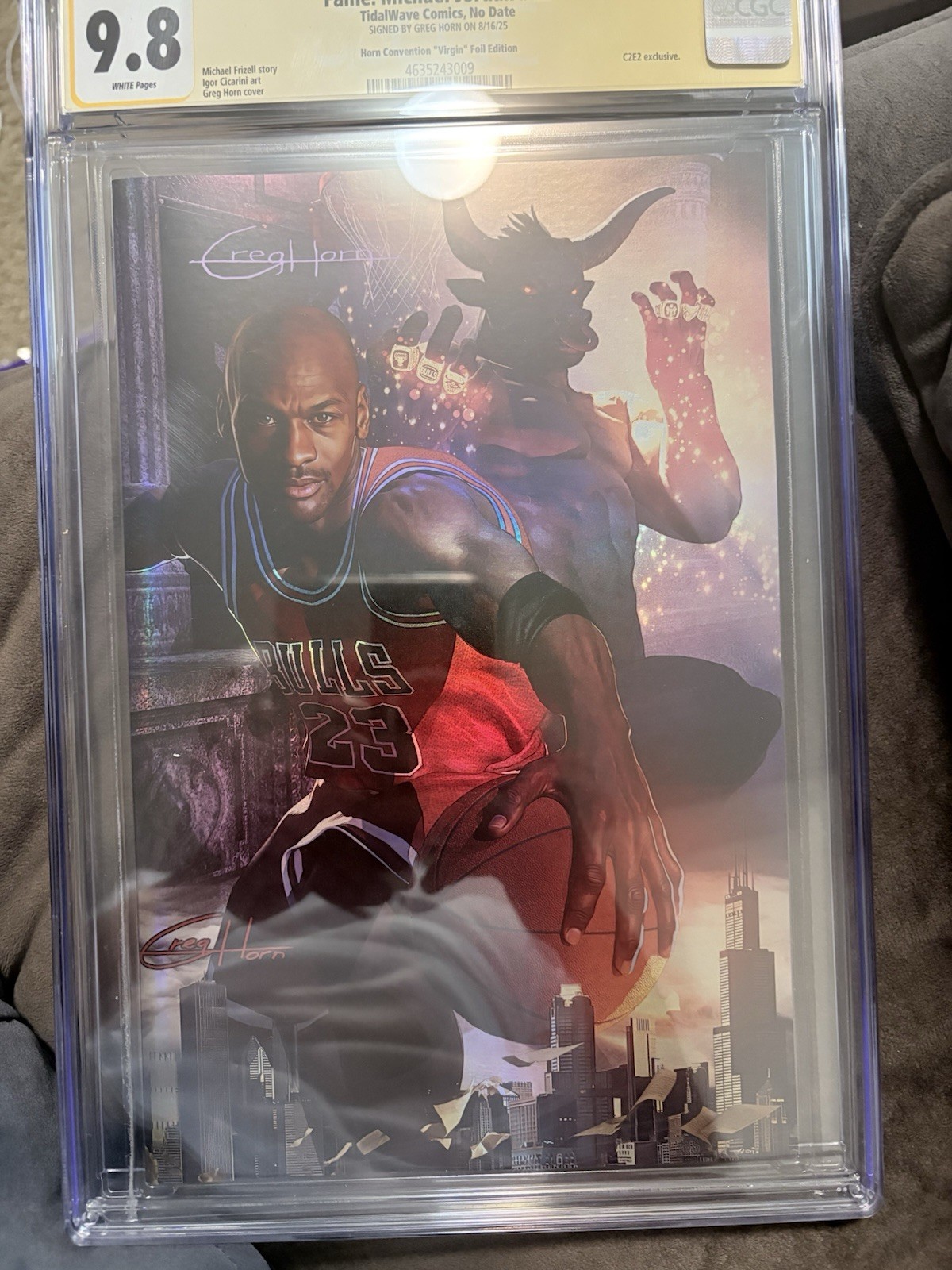 CGC 9.8 Signature Series Michael Jordan Greg Horn Signed C2E2 Virgin Foil