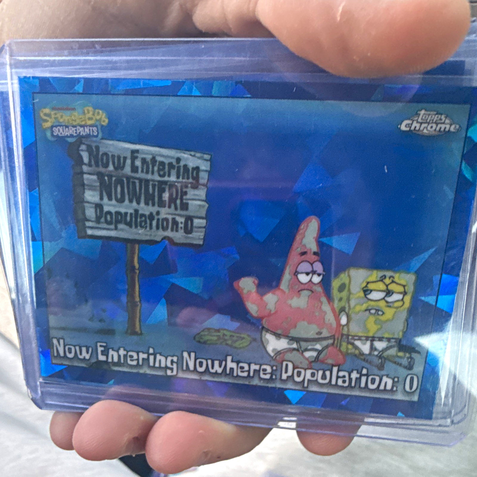 Topps chrome sapphire 2025 SpongeBob Topps Chrome 15 Card Trading Card Lot Chase