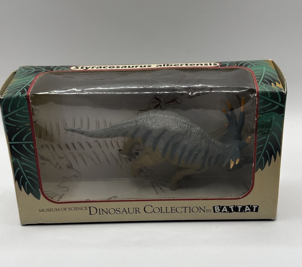 Vintage Battat Museum of Science Styracosaurus Albertensis Dinosaur Figure 1997