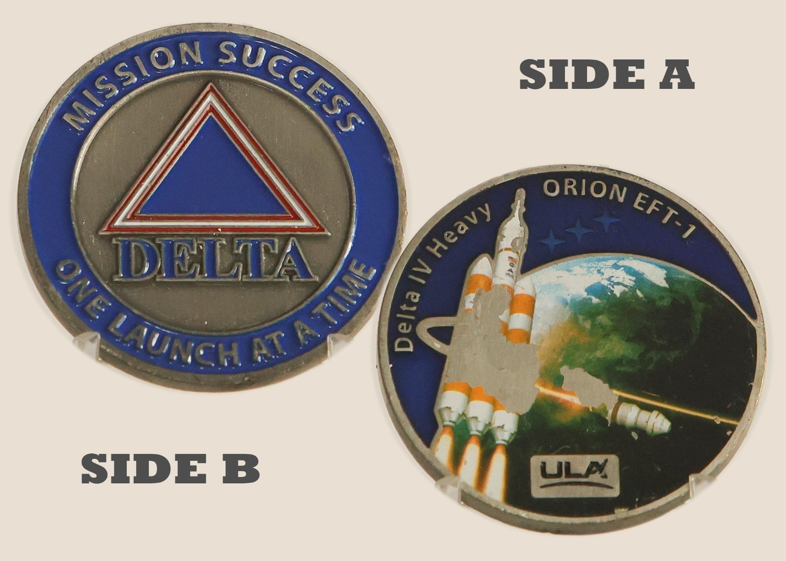 Delta IV Heavy Orion EFT-1 ULA Challenge Coin 1#7