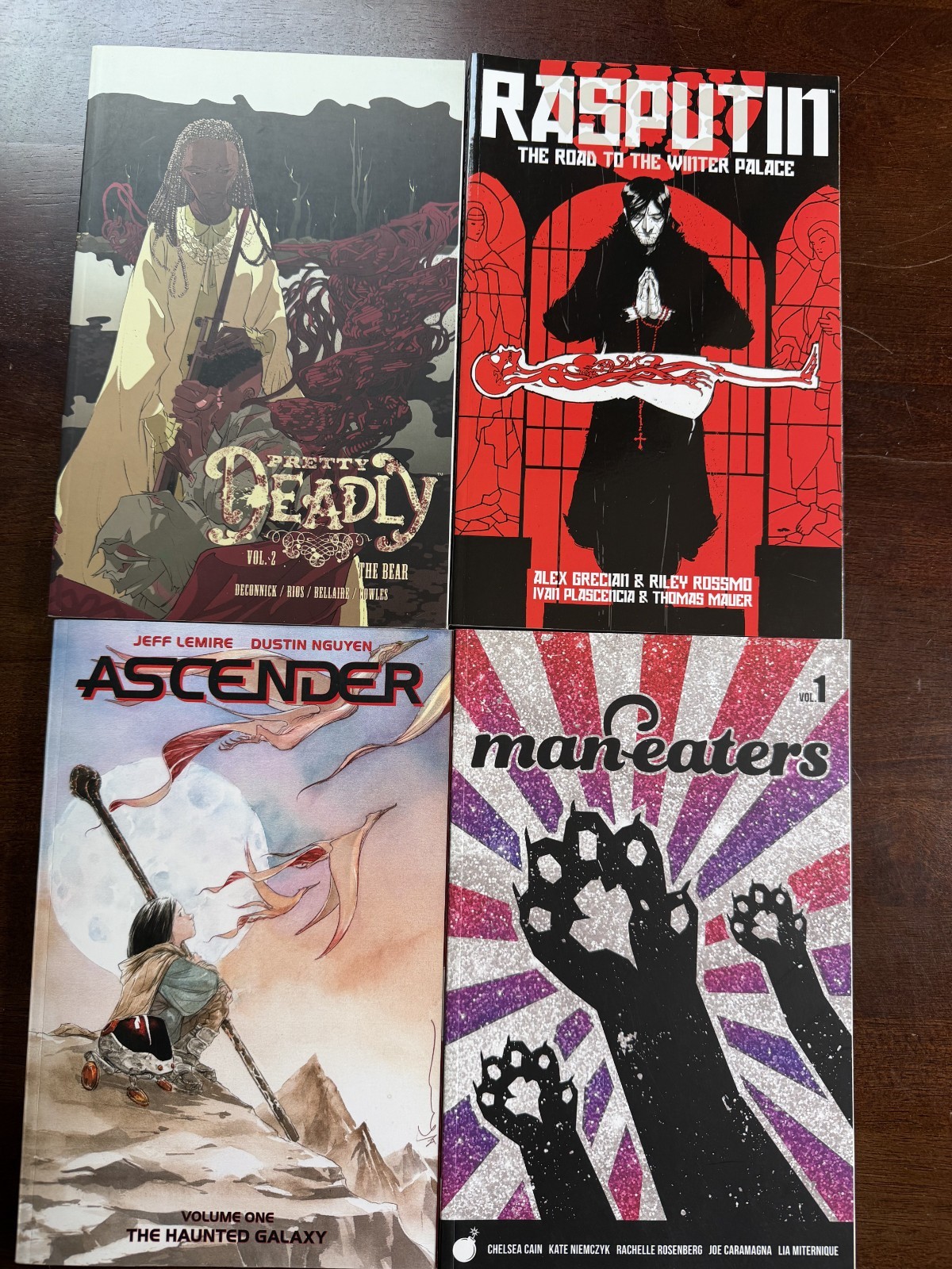 Image Comics Graphic Novel Lot - Pretty Deadly, Rasputin, Ascender, Maneaters Image Comics Graphic Novel Lot - Pretty Deadly, Rasputin, Ascender, Maneaters