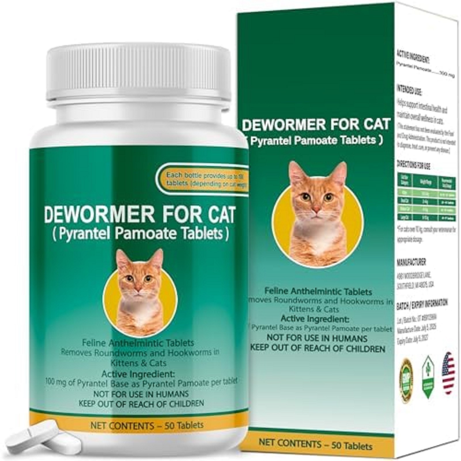Cat & Kitten Dewormer for All Wormers, Pyrantel Pamoate, Roundworms & Hookworms, Cat & Kitten Dewormer for All Wormers, Pyrantel Pamoate, Roundworms & Hookworms,
