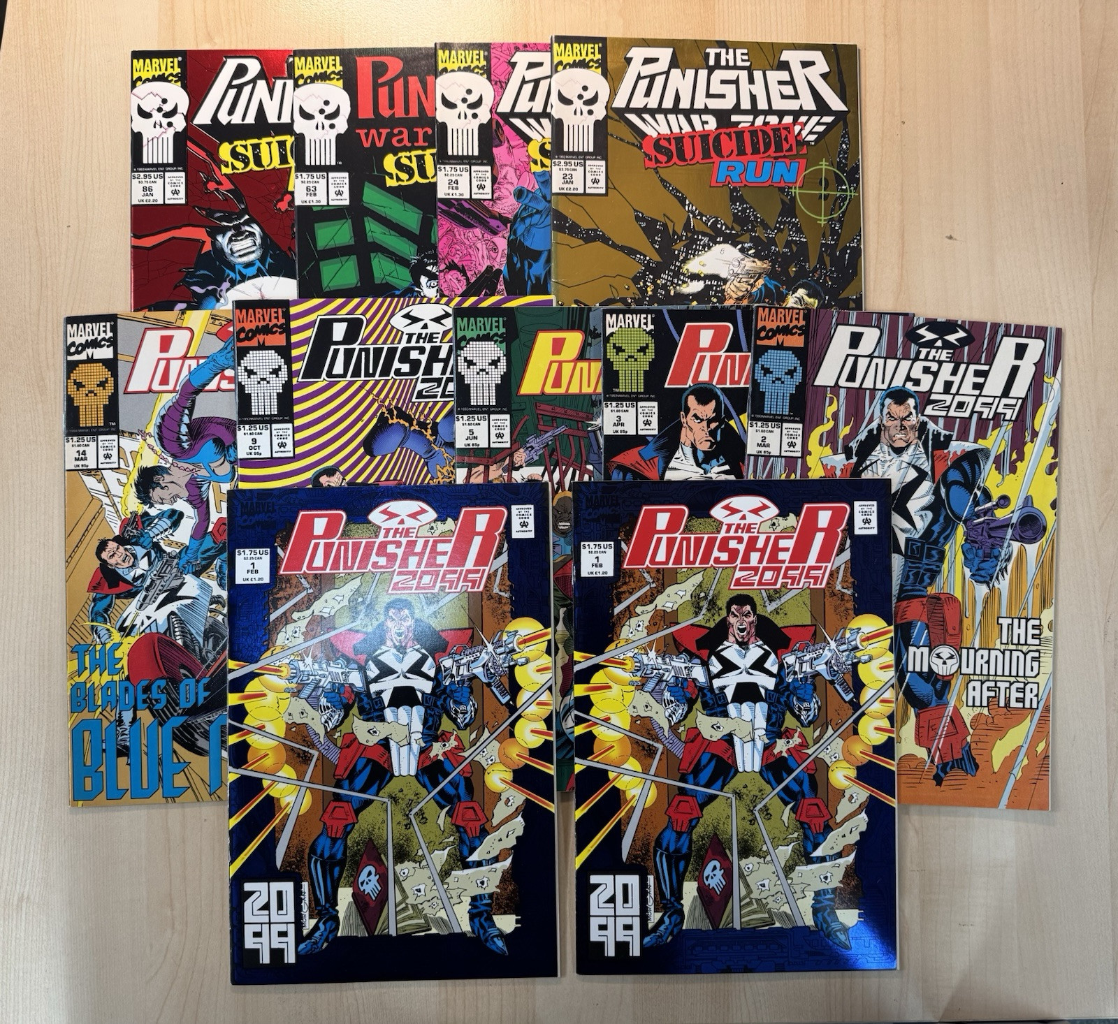 Mixed Lot The PUNISHER War Zone Suicide Run, 2099 #1 2 3 5 9 14 23 24++  Avg NM