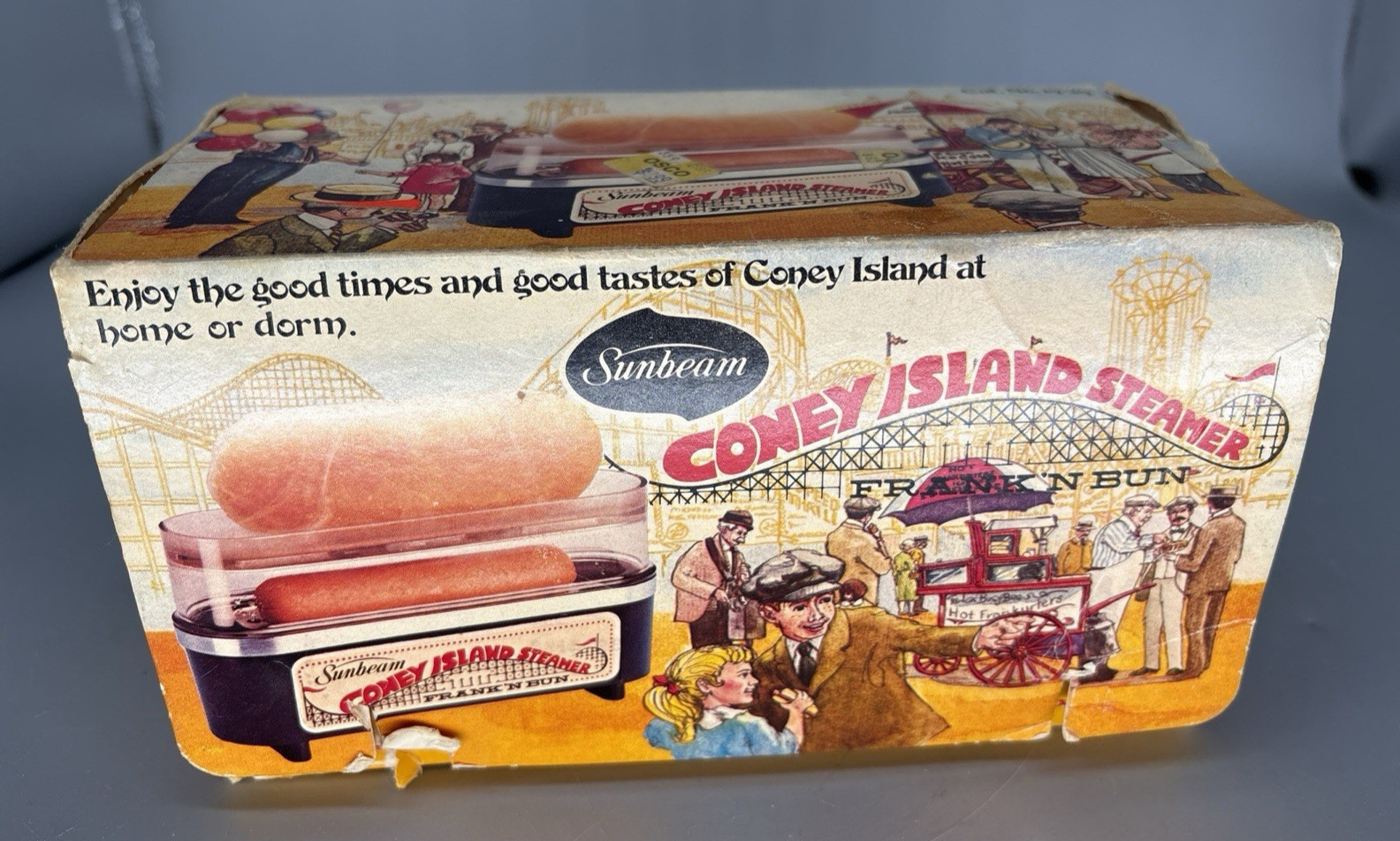 Sunbeam vintage Coney Island Steamer frank n bun