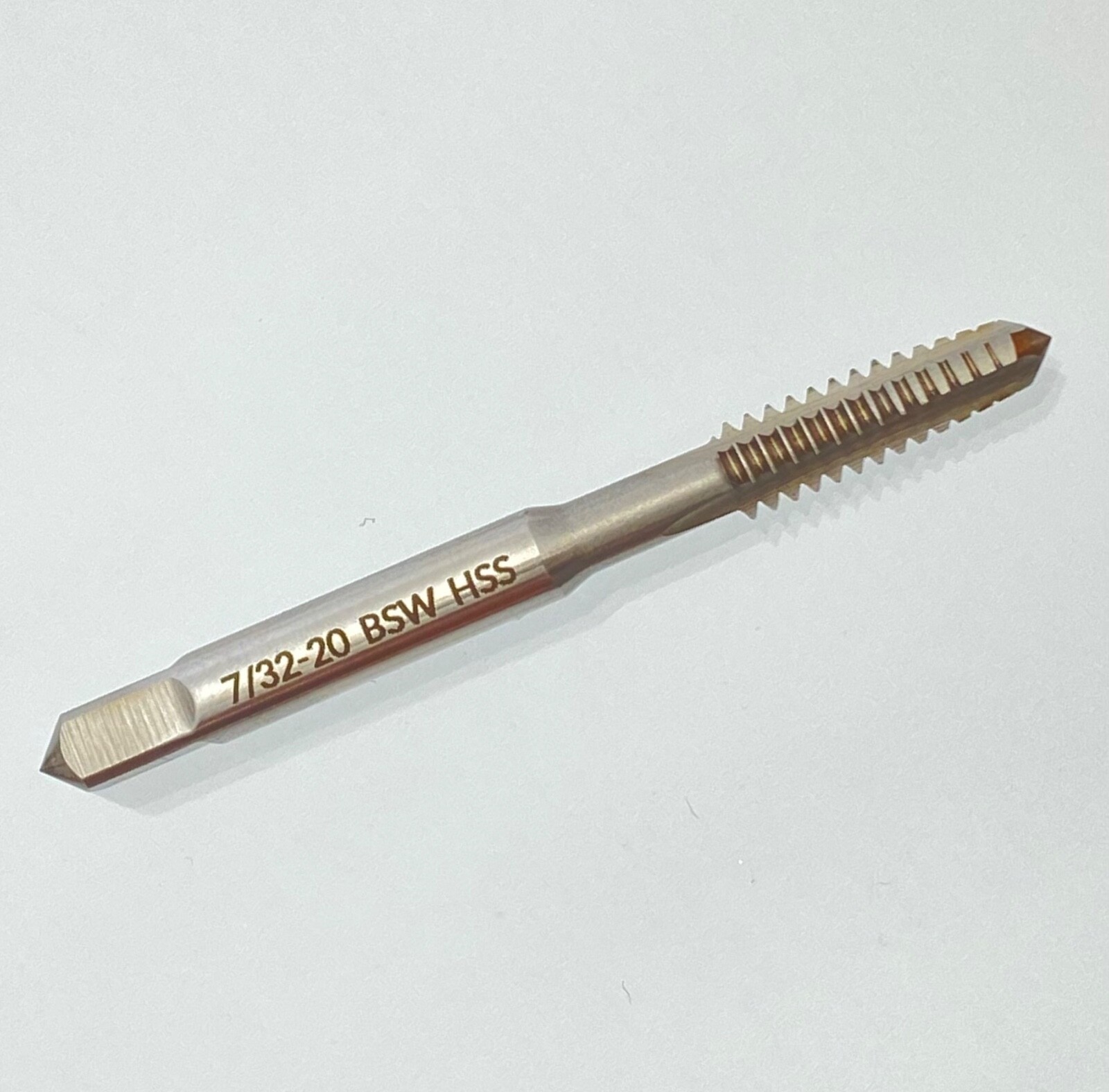 7/32-20 BSW M2 HSS Right Hand Thread Taper Tap, Stanley Plane Restoration Tools