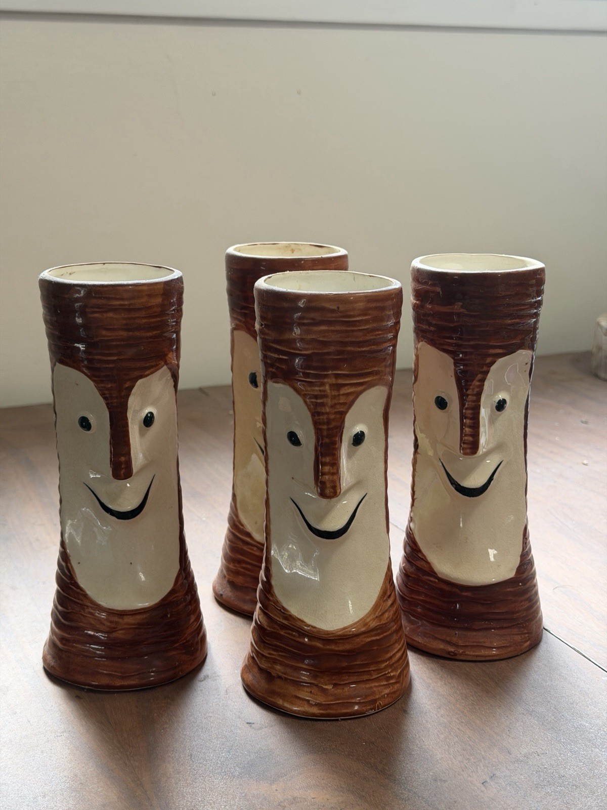 Tiki Bob’s San Francisco ONE MUG Brown & White Ceramic Tiki Mugs/Cups
