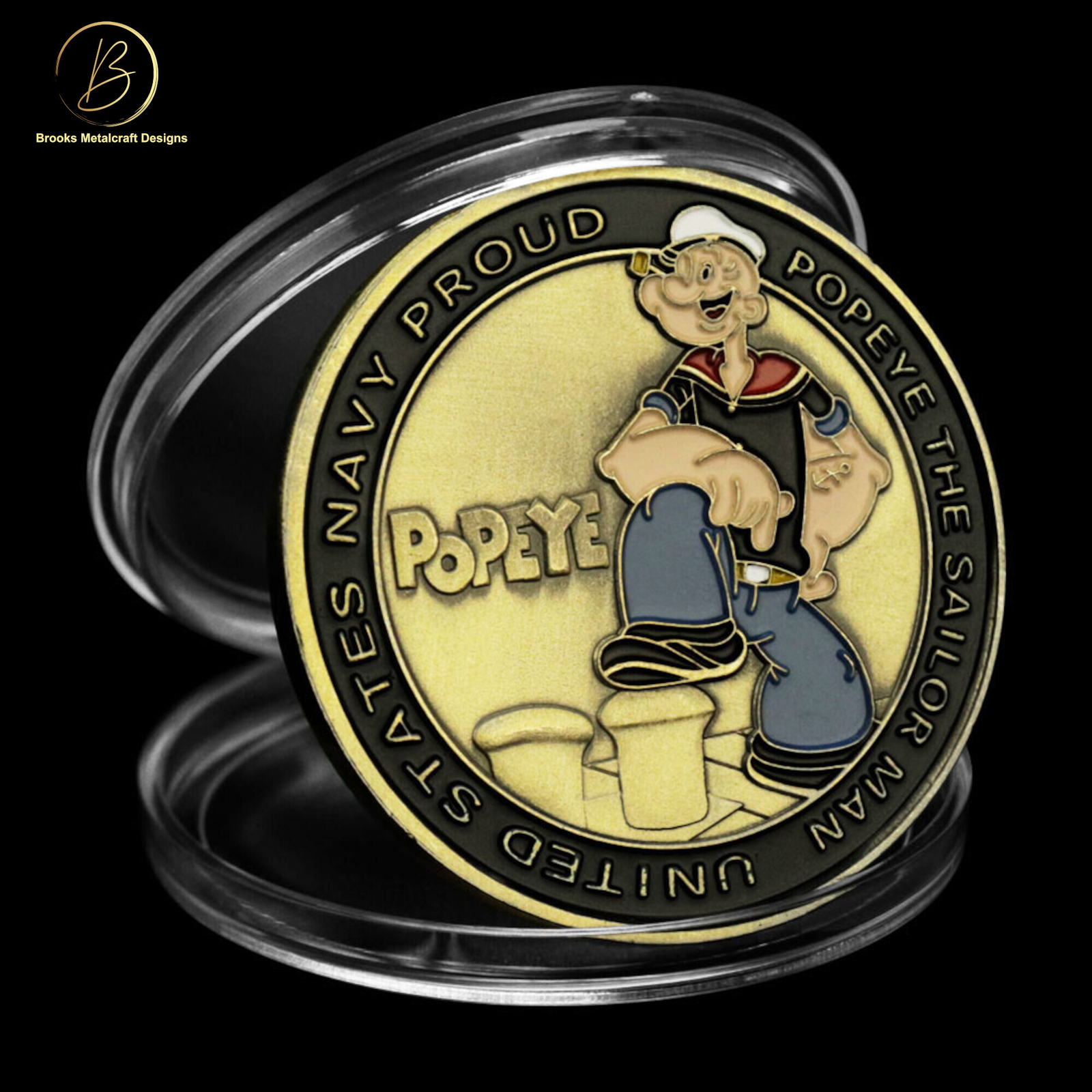 Navy Popeye The Sailor Man Challenge Coin Navy Popeye The Sailor Man Challenge Coin
