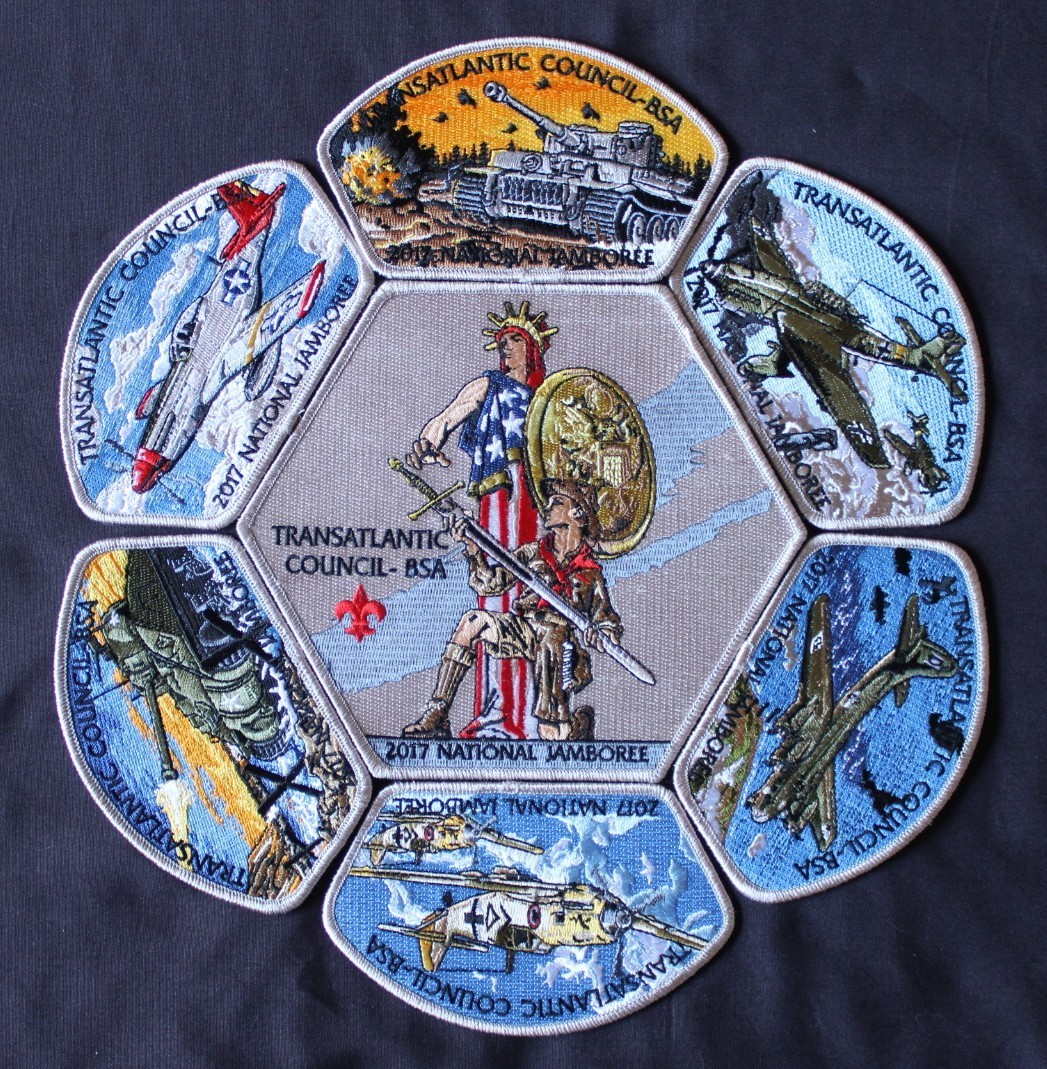 BSA TAC & Black Eagle Lodge 2017 JAMBOREE 7 PATCH SET BSA TAC & Black Eagle Lodge 2017 JAMBOREE 7 PATCH SET
