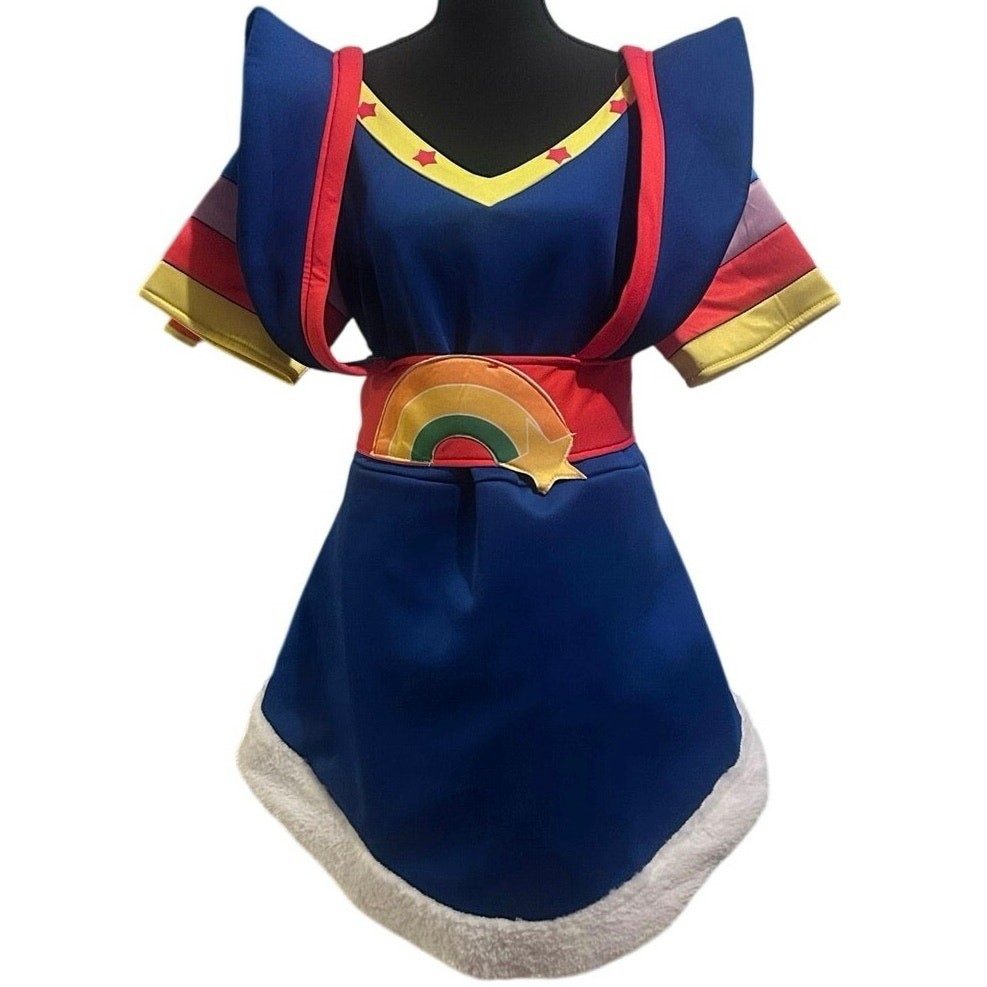 NWT RAINBOW BRITE 80s RETRO KIDCORE DRESS COSTUME - ADULT XL NWT RAINBOW BRITE 80s RETRO KIDCORE DRESS COSTUME - ADULT XL