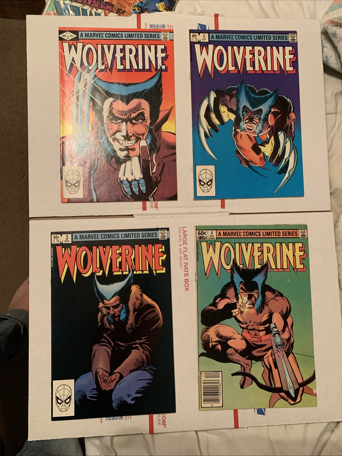 Wolverine Limited Series #1-4 (1982, Marvel) Frank Miller First Solo Series. Set