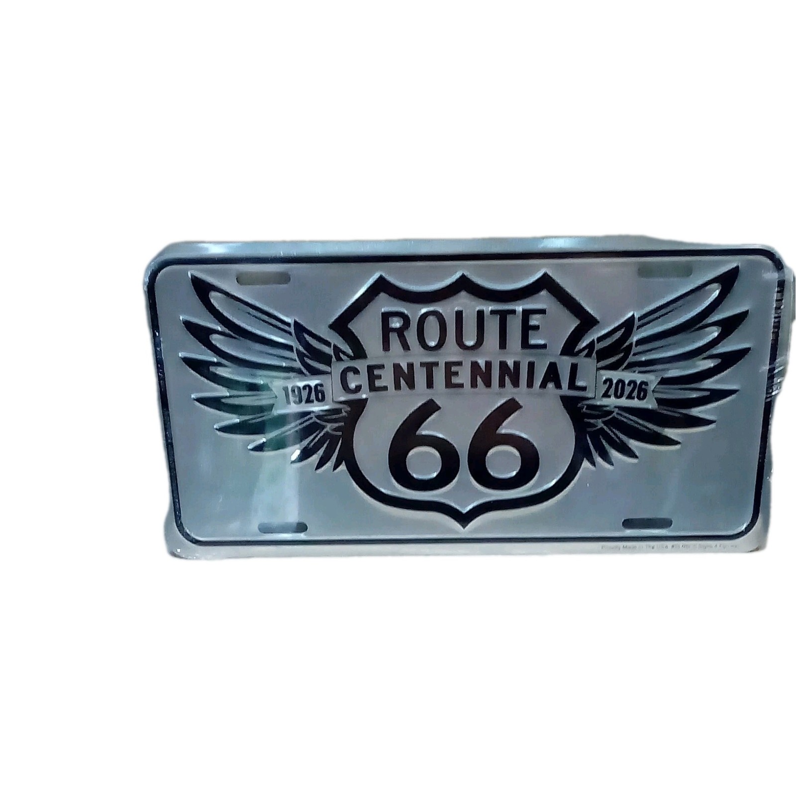 Route 66 Centennial 1926-2026 Metal License Plate Route 66 Centennial 1926-2026 Metal License Plate