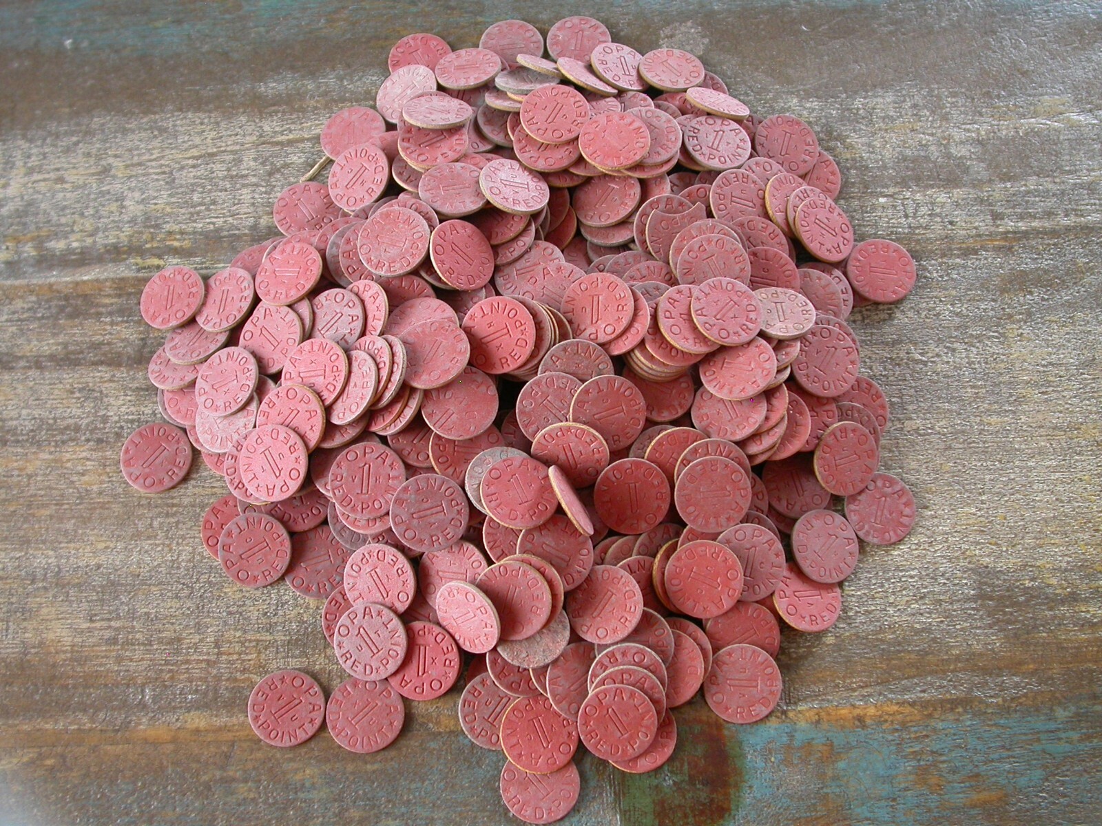 Red Point OPA Token WWII-Picked at Random From Large Lot-1 Token -SHIPS FREE  