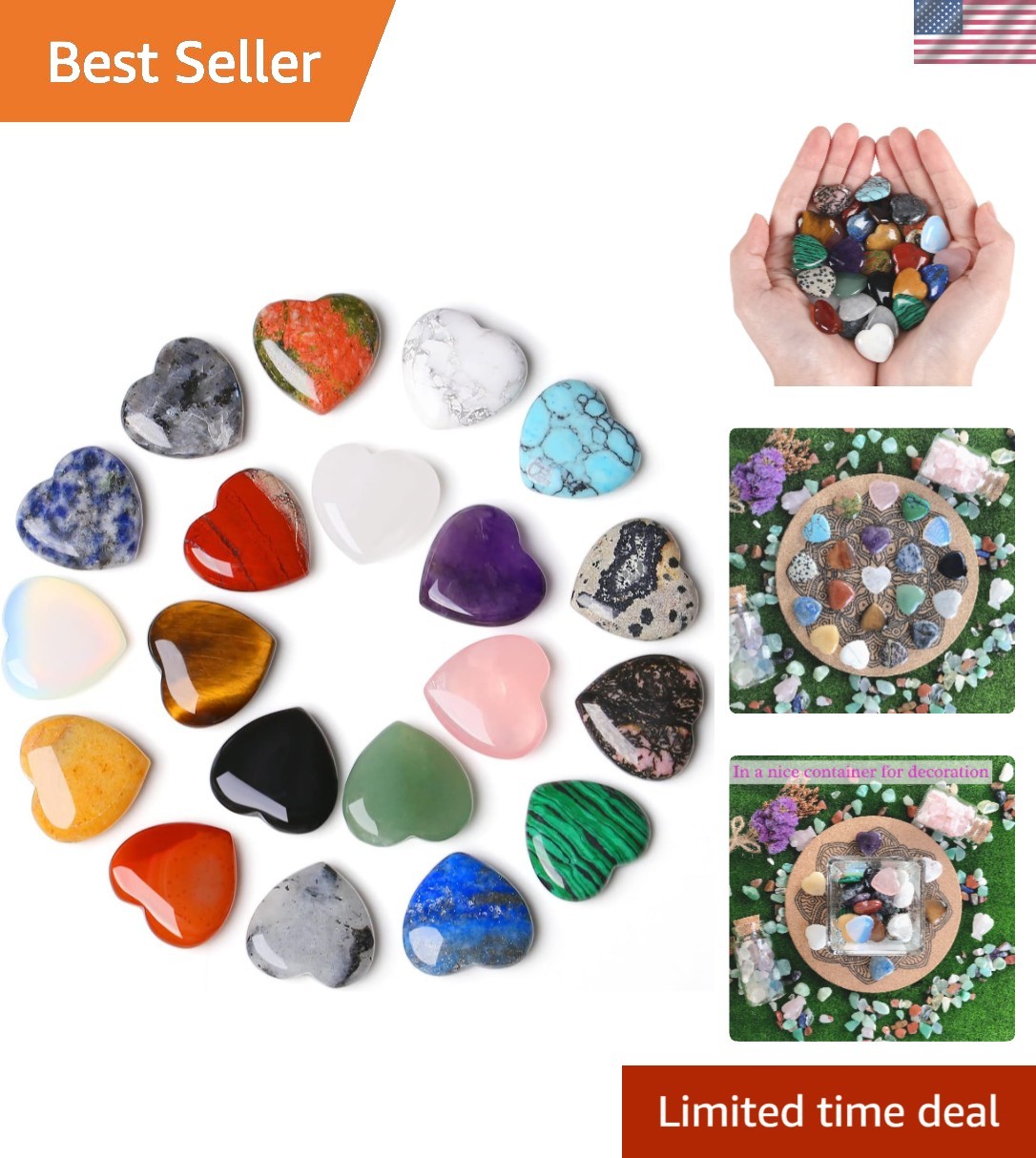 Elegant 20PCS Healing Crystals Set - Perfect Stocking Stuffers for Women Elegant 20PCS Healing Crystals Set - Perfect Stocking Stuffers for Women
