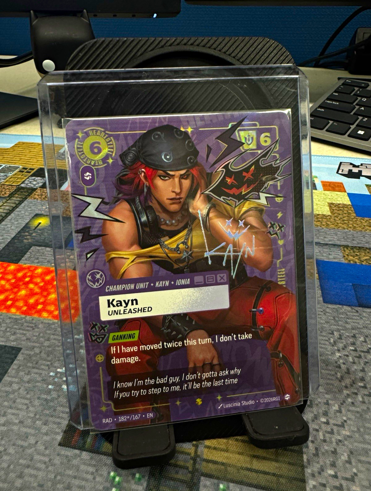 Riftbound League of Legends Kayn Unleashed Signature Card #182*/167