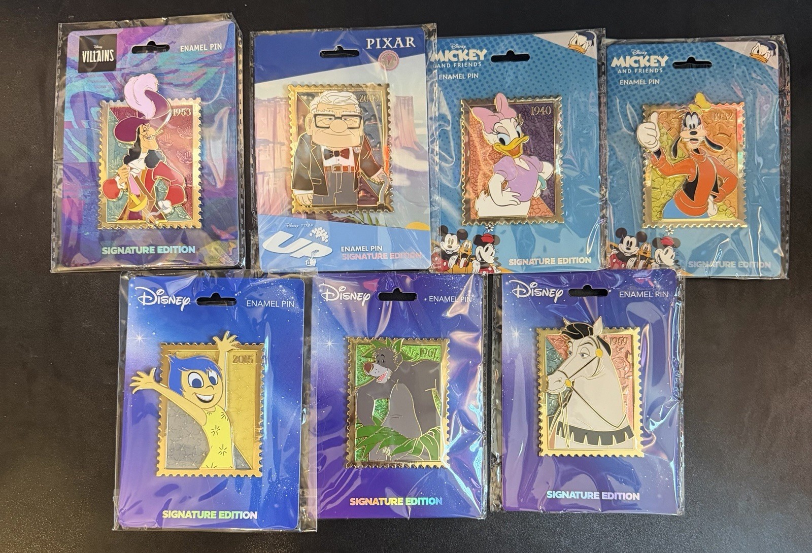 *LOT OF 7* DISNEY ROYAL STAMP x Pink A La Mode Collectible Pins *LOT OF 7* DISNEY ROYAL STAMP x Pink A La Mode Collectible Pins