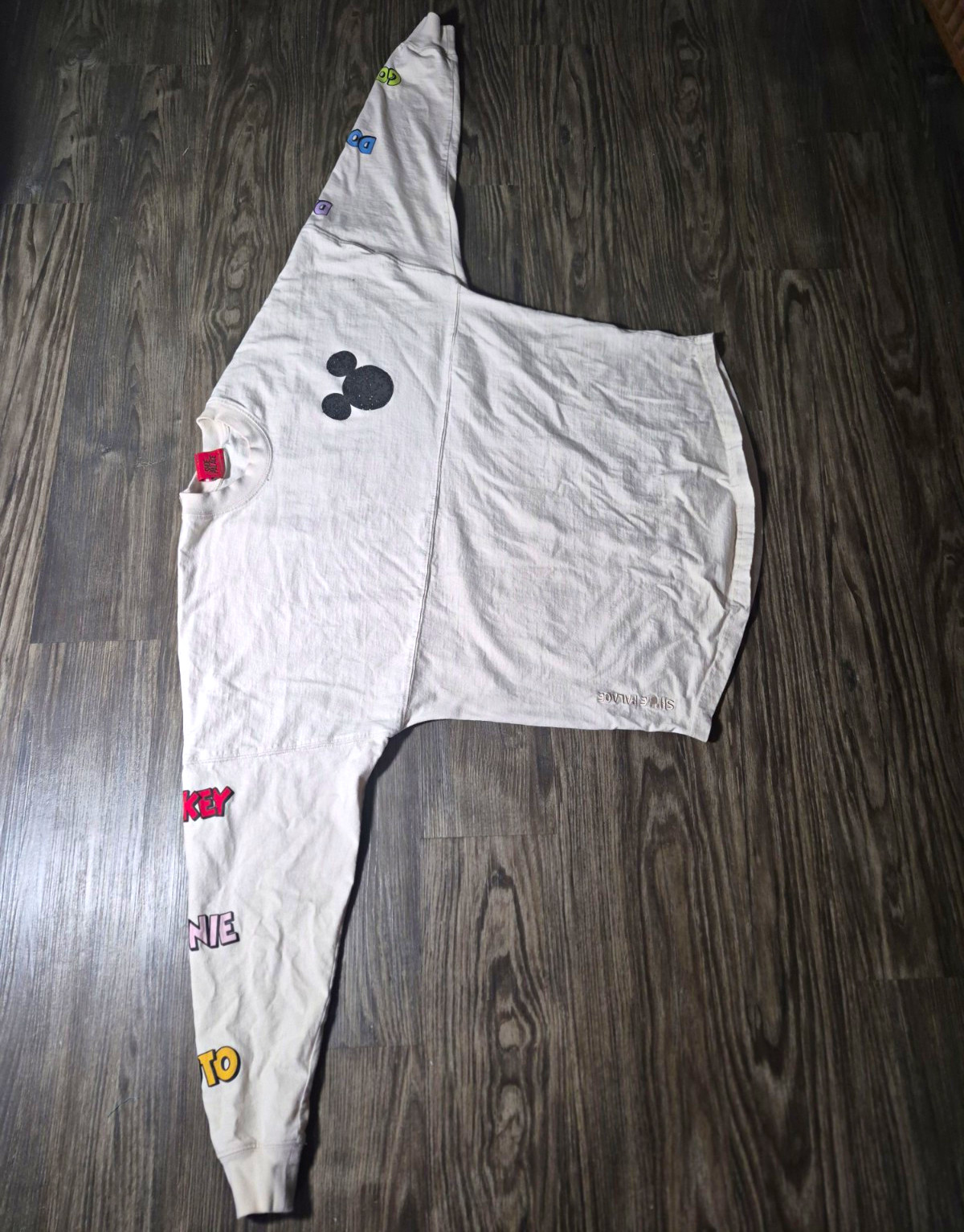 Shoe Palace Disney Mickey & Friends Long Sleeve T-Shirt White Black Size M