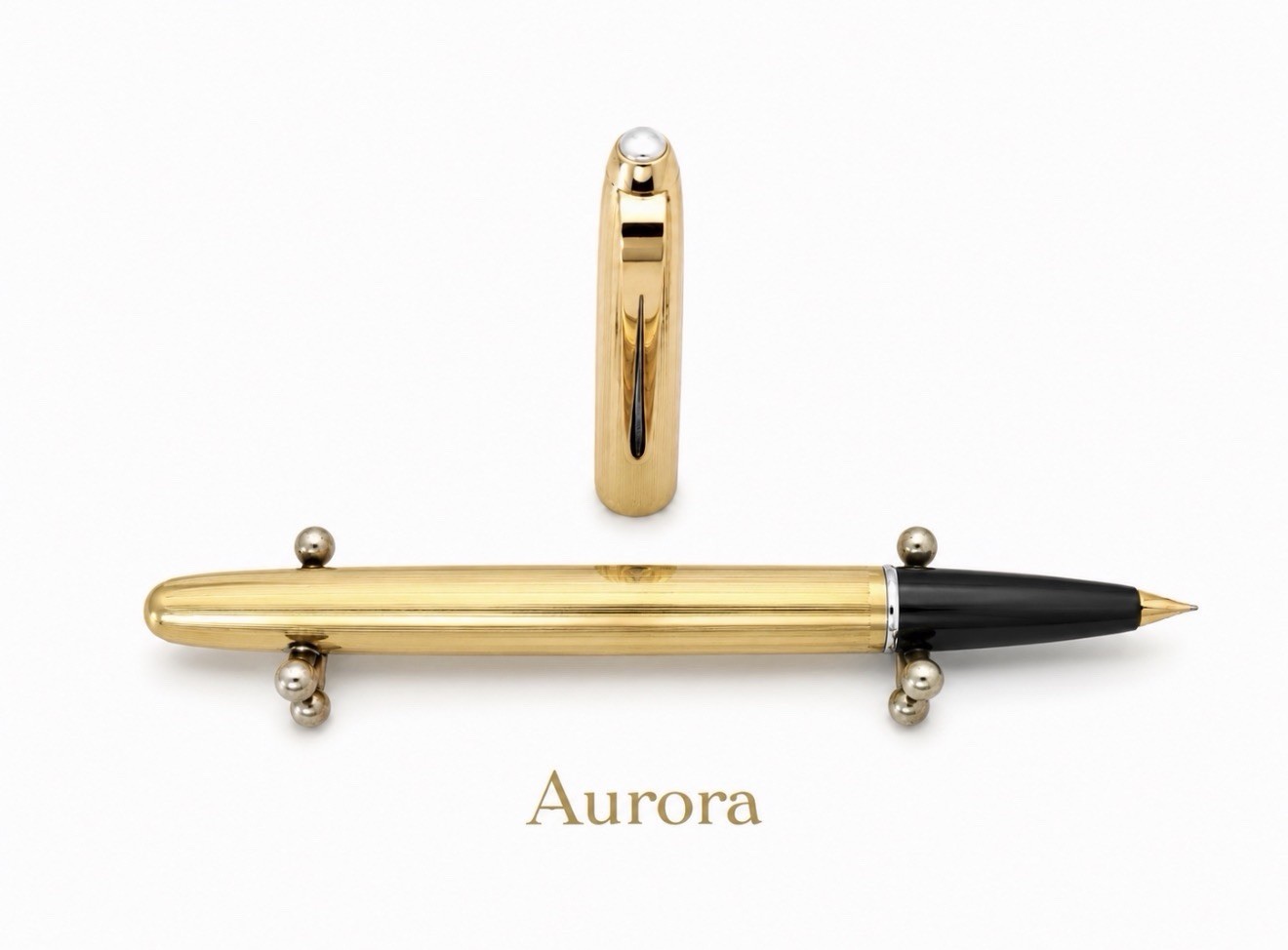 AURORA 88K Aquila Gold Plated Fountain Pen ORO M Vintage 2196034