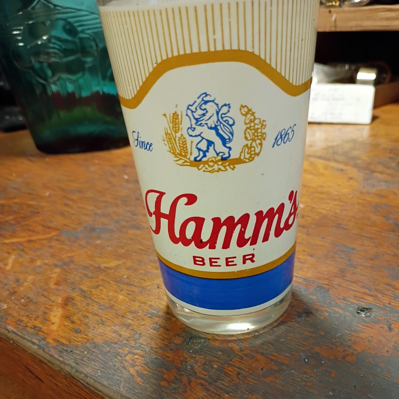  Vintage 1970’s Hamm’s Beer Glass Brewery MAN CAVE BAR WARE