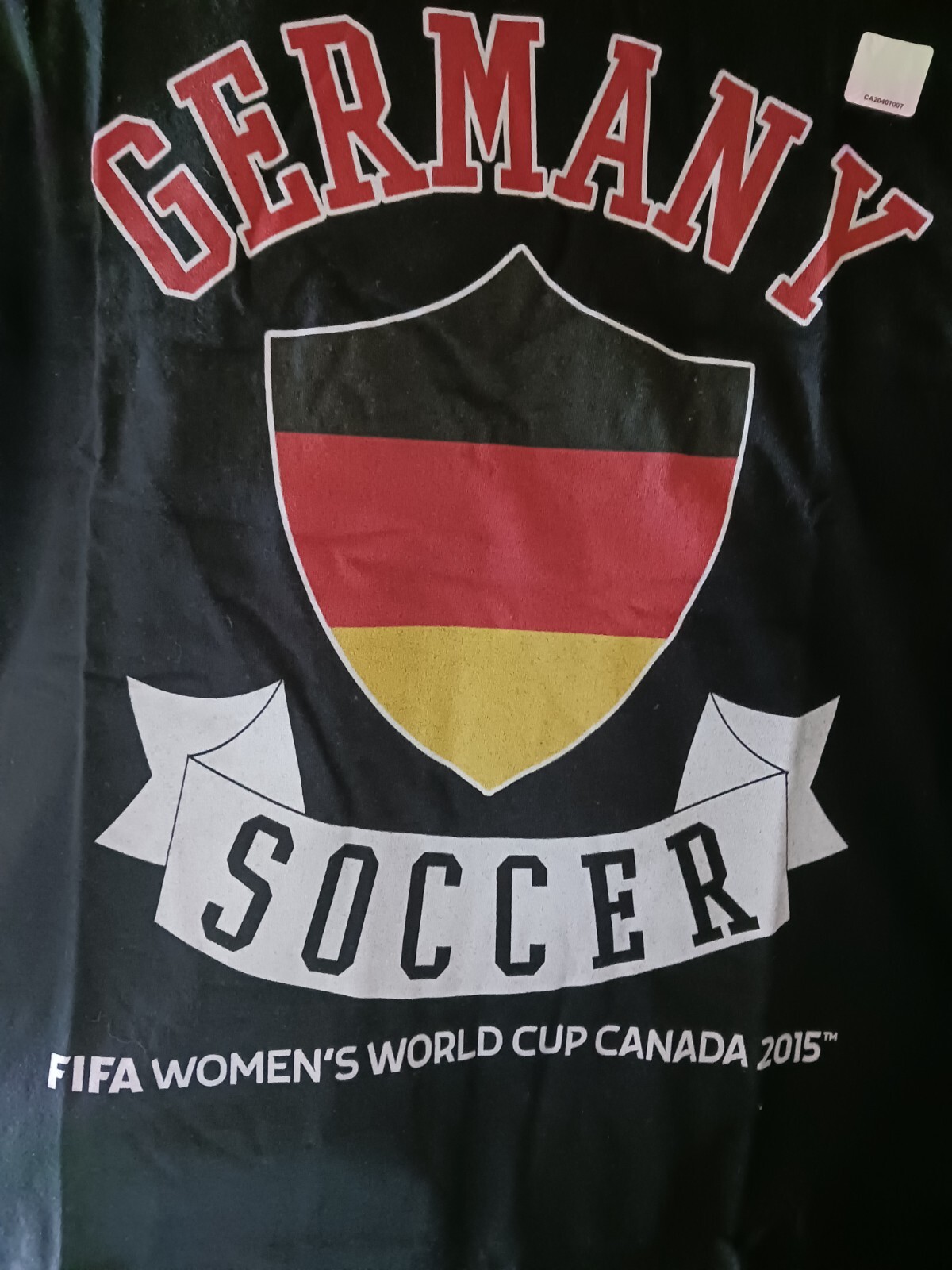Shirt L, Germany,Flag Color,Black Red Gold,SOCCER FIFA WOMAN'S WORLD CUP 2015 Shirt L, Germany,Flag Color,Black Red Gold,SOCCER FIFA WOMAN'S WORLD CUP 2015