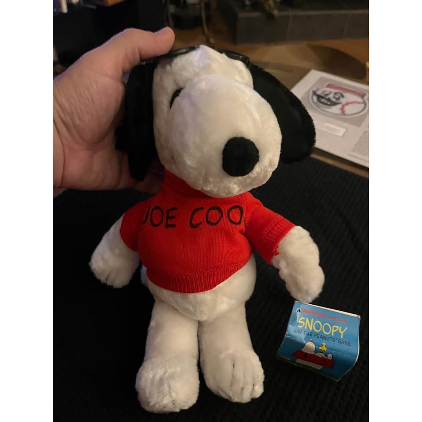 Vintage Applause Joe Cool Snoopy Plush w/ Tags - Peanuts