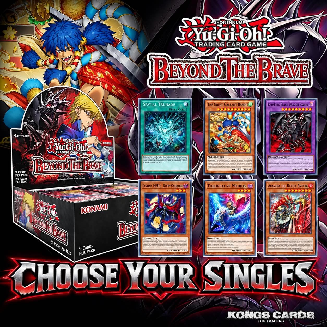 Yu-Gi-Oh Beyond the Brave BETB Choose Your Singles 1st Edition PREORDER