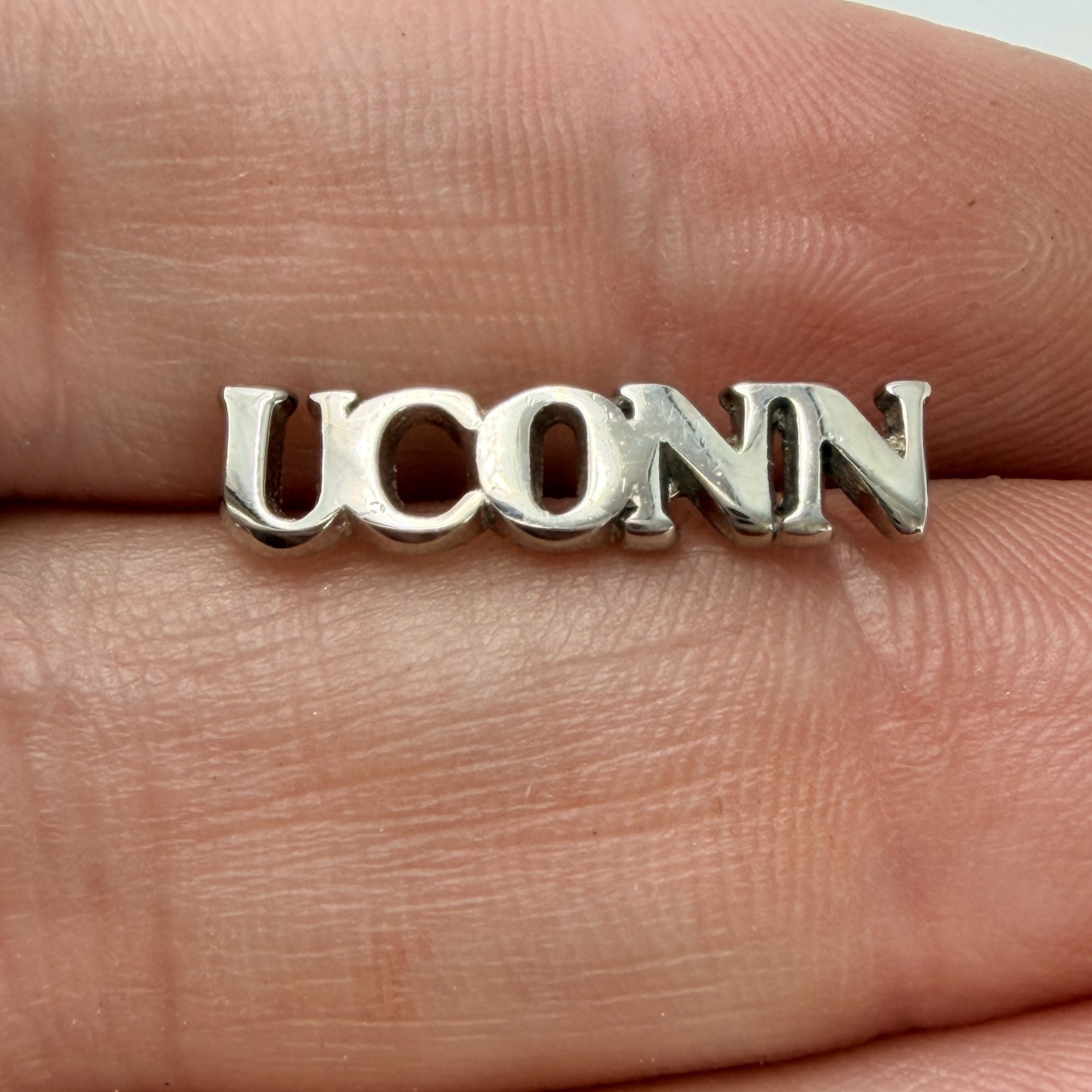 UConn University Of Connecticut Lapel Pin Silver Tone Huskies Tie Tack Vintage UConn University Of Connecticut Lapel Pin Silver Tone Huskies Tie Tack Vintage