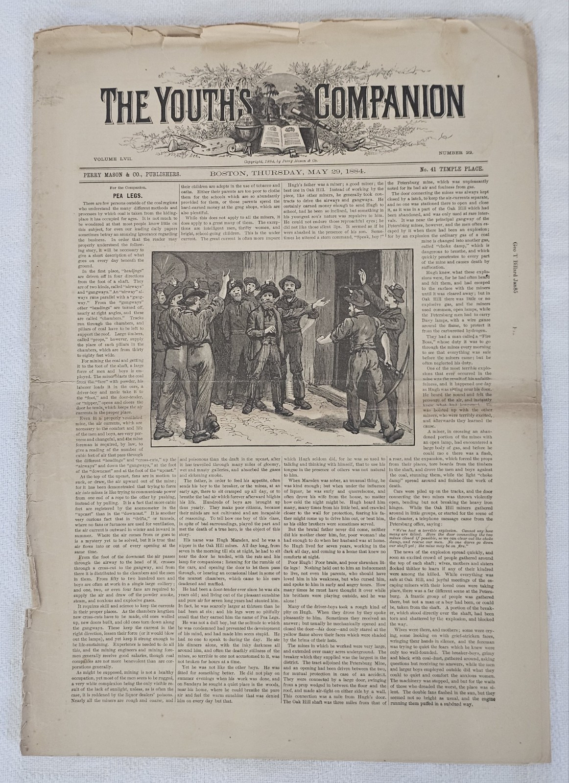May 29, 1884 The Youth's Companion #22 Victorian Illustrated Newspaper Magazine
