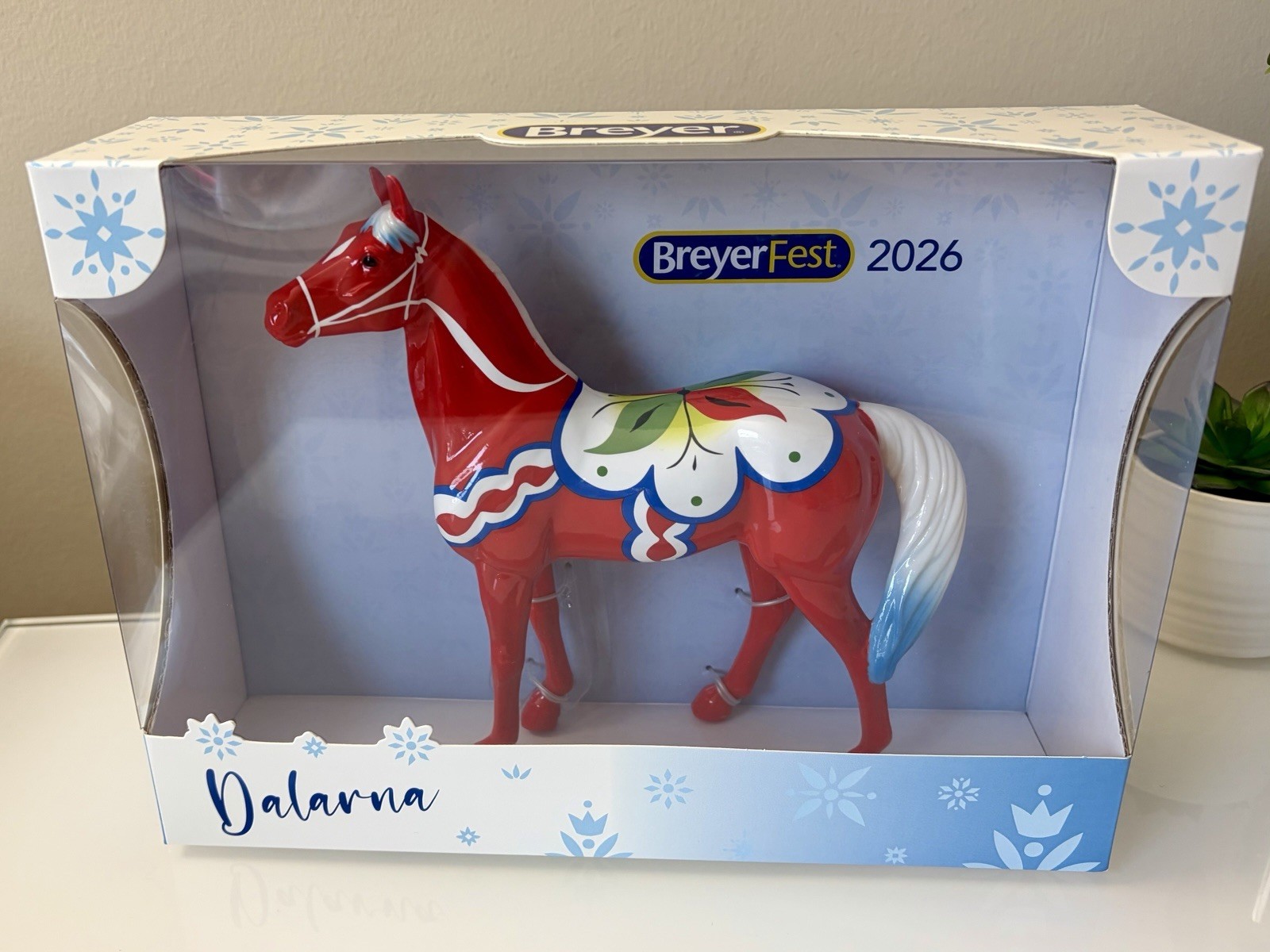 *Factory Flawed* NIB Breyerfest 2026 Dalarna Breyer Dala Horse 1:12 Scale Model