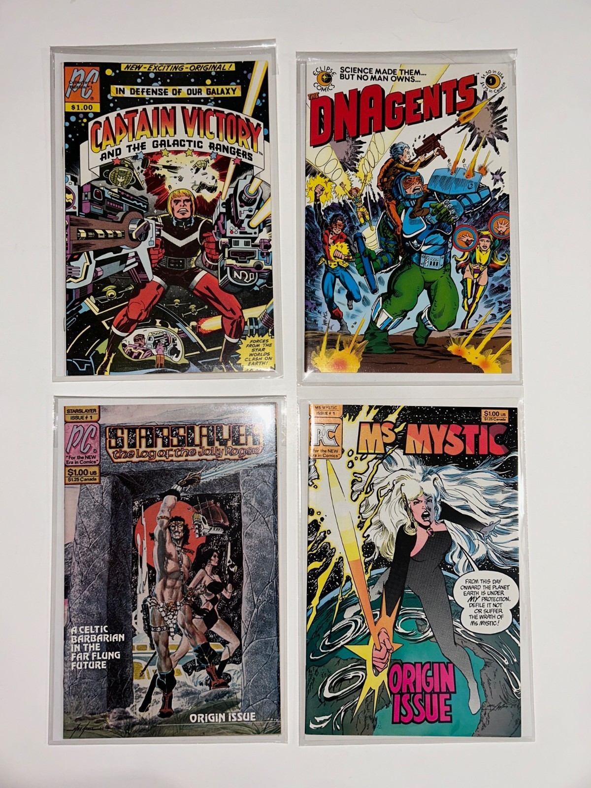 1980s Independent Comics * LOT of 5 #1 Issues * Pacific * Eclipse * HIGH GRADE