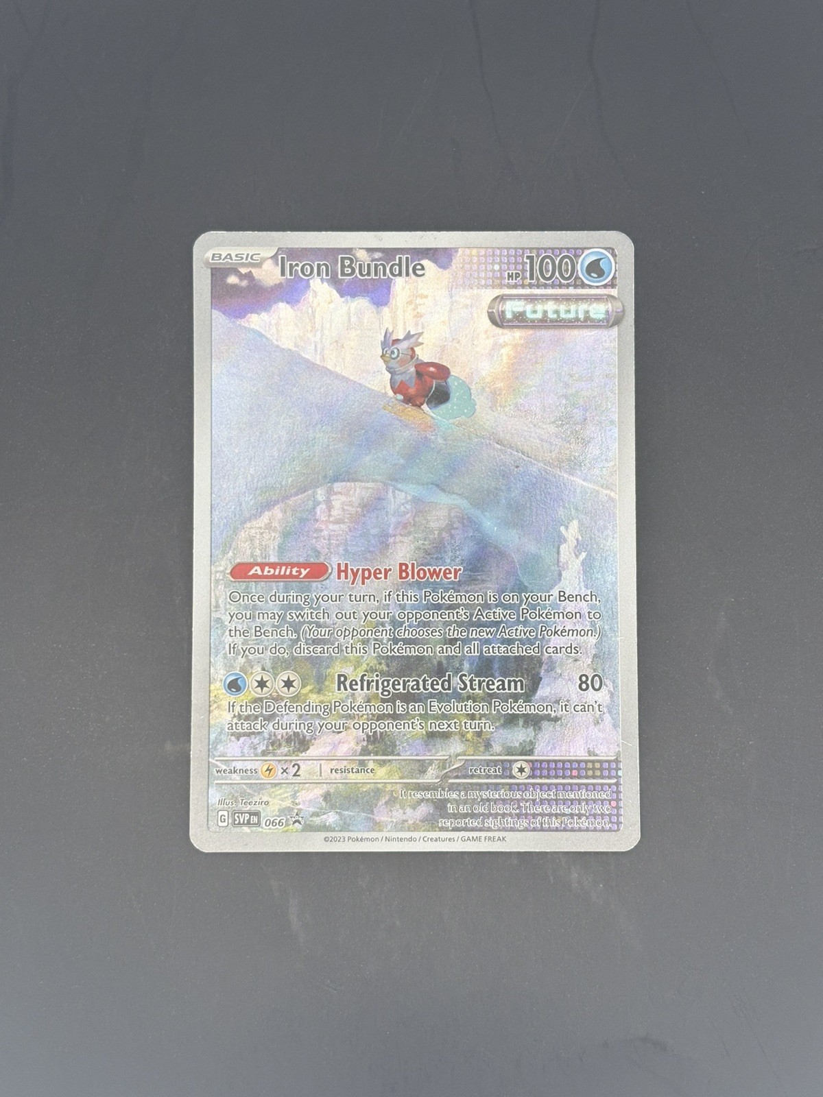 Pokémon TCG Iron Bundle ETB Black Star Promo Holo Sv: Scarlet & Violet 066 NM Pokémon TCG Iron Bundle ETB Black Star Promo Holo Sv: Scarlet & Violet 066 NM