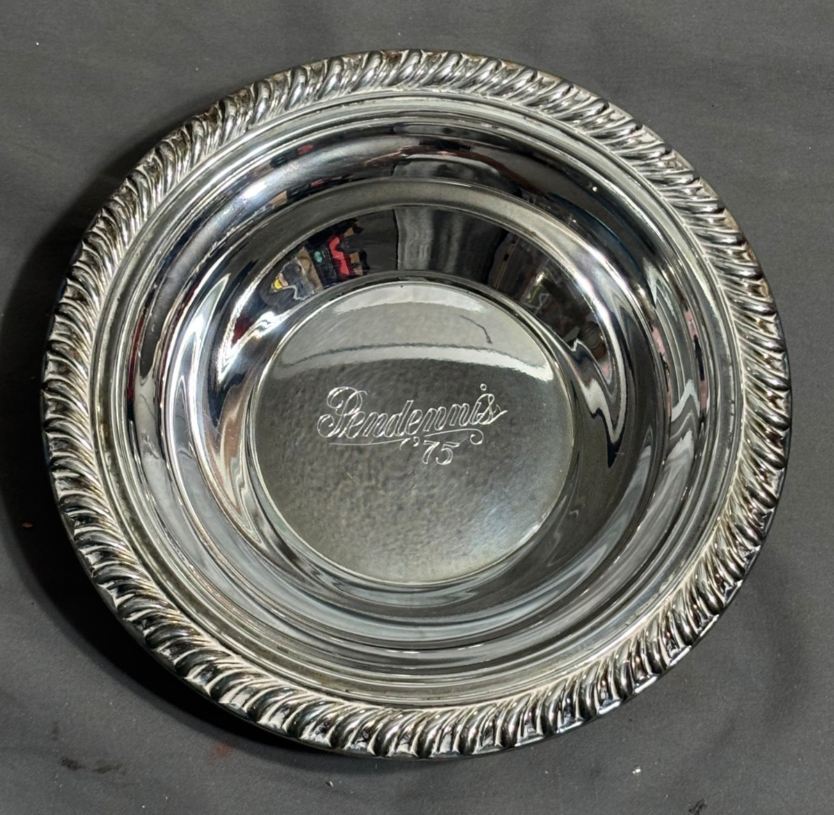 Vtg 1975 PENDENNIS CLUB Silver Presentation 6.5