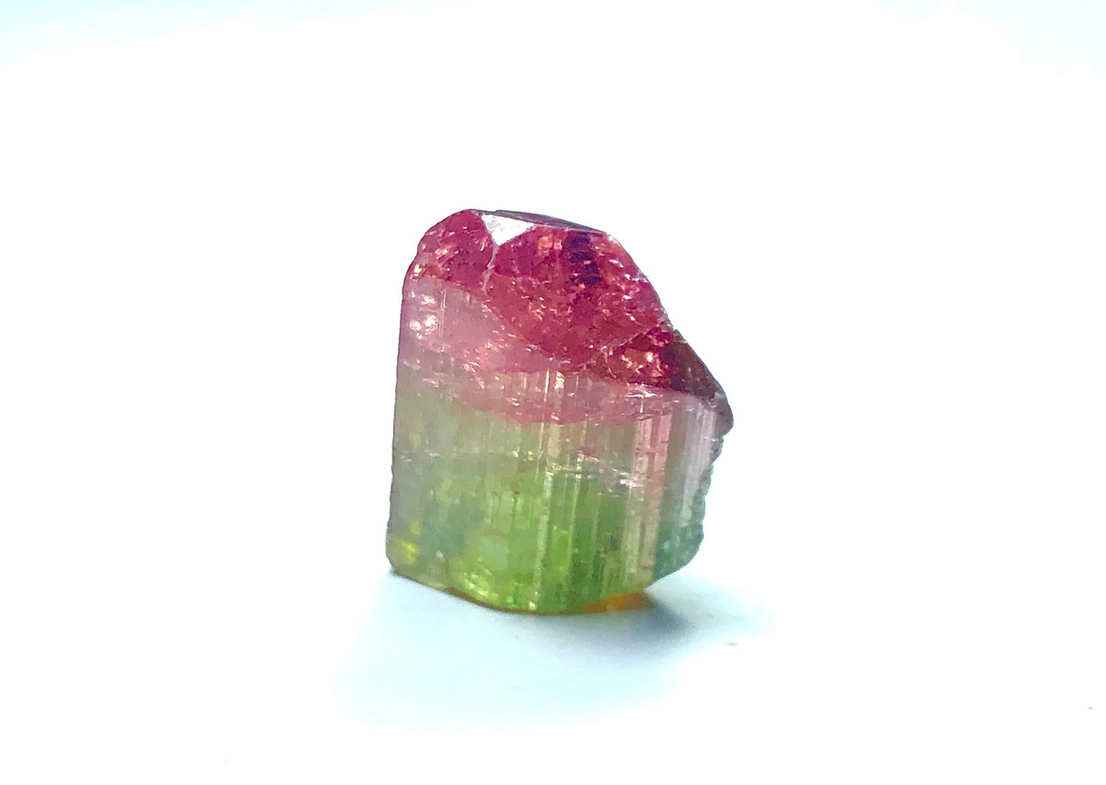 Bi Colour Tourmaline Crystal Paprok Mine From Afghanistan 8.70 Carats Bi Colour Tourmaline Crystal Paprok Mine From Afghanistan 8.70 Carats