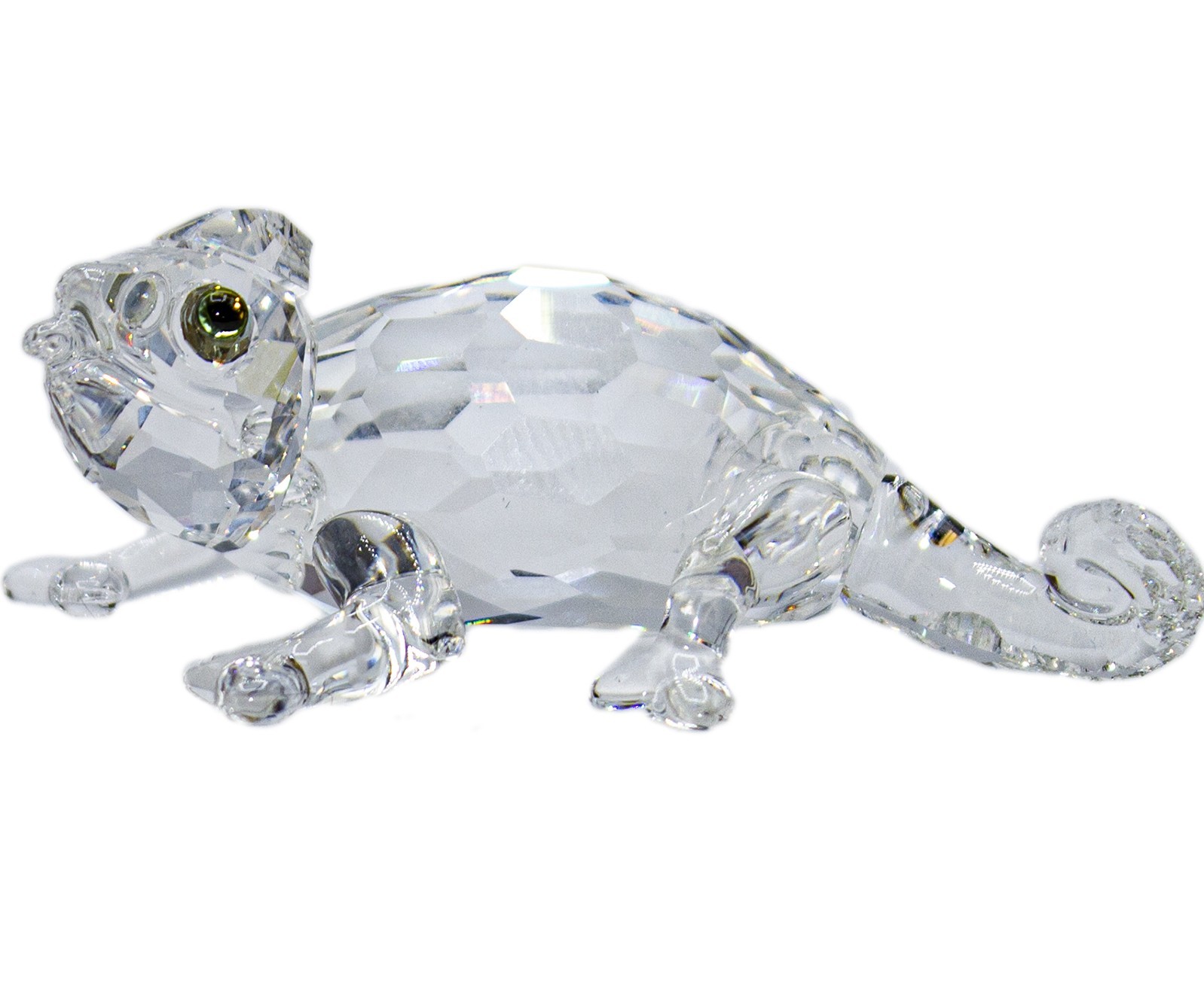 Swarovski Crystal Figurine, Chameleon with Chaton, (291134) 1.8