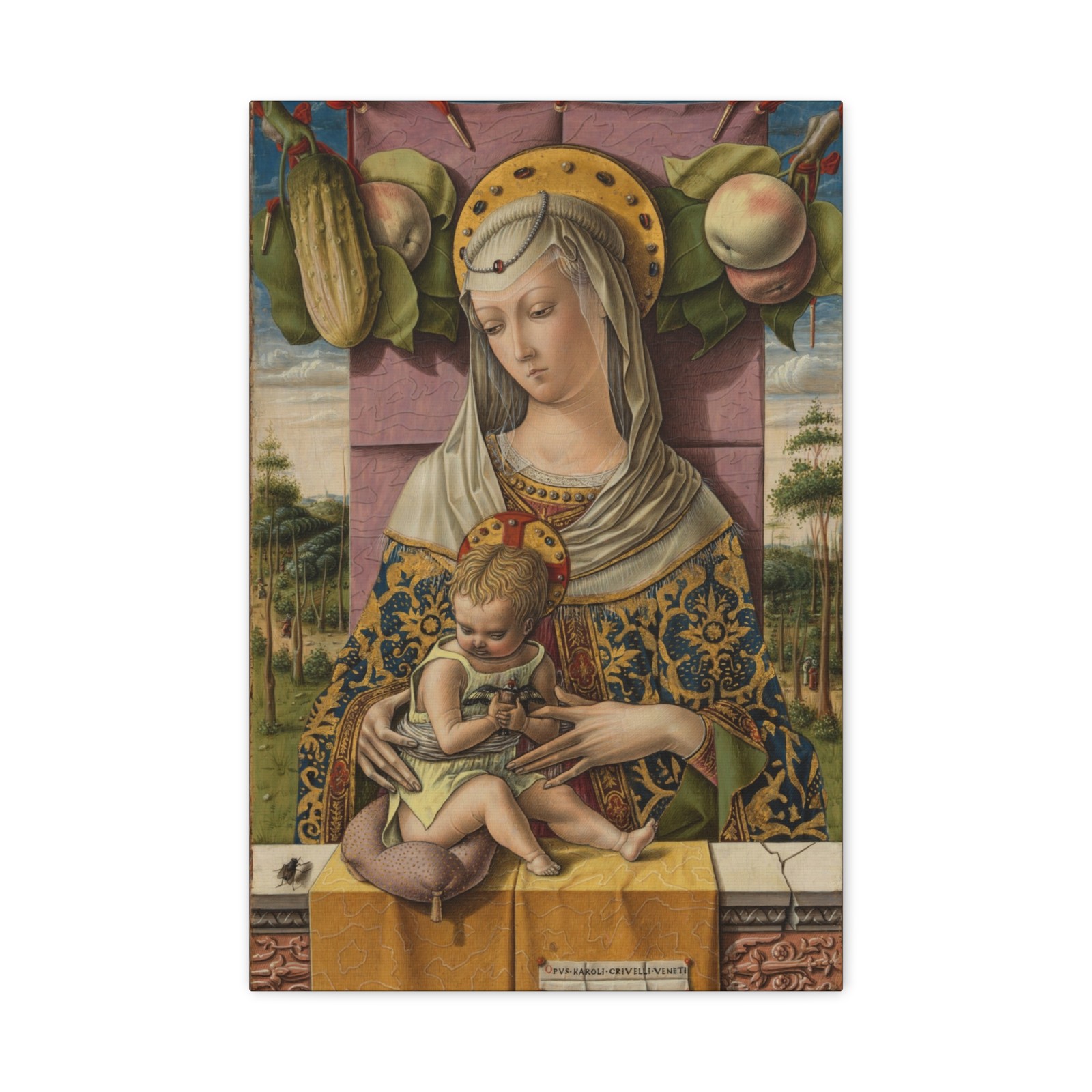 Carlo Crivelli - Madonna and Child - ca. 1480 - Canvas Wall Art