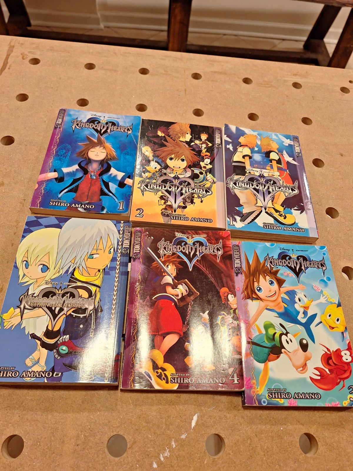 Kingdom Hearts Shiro Amano 6 Volume Tokyopop Manga Lot