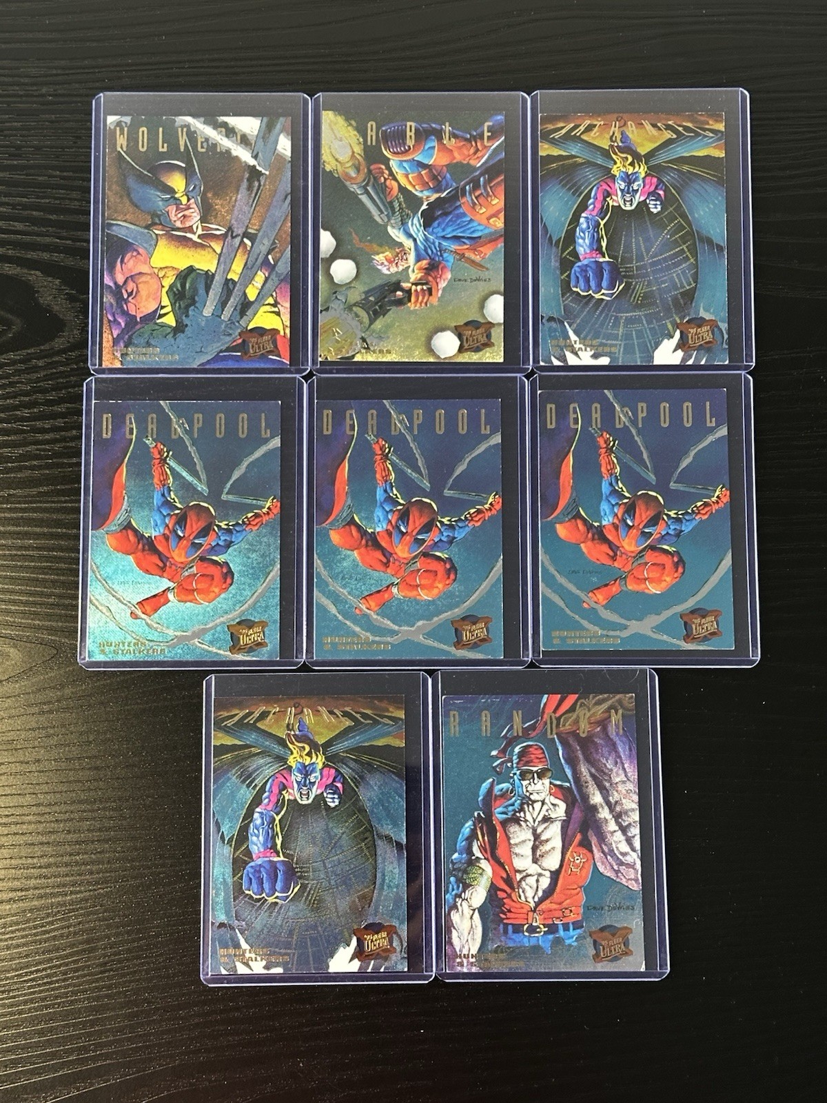 1994 Fleer Ultra X-Men Hunters & Stalkers Wolverine Deadpool Cable Lot Of 8 1994 Fleer Ultra X-Men Hunters & Stalkers Wolverine Deadpool Cable Lot Of 8