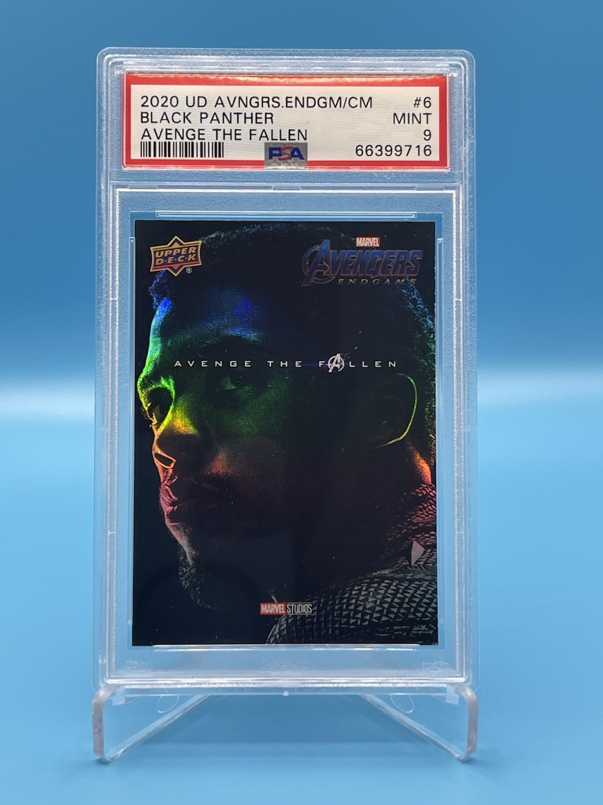 2020 UD Avengers Endgame ATF-6 Chadwick Boseman Black Panther PSA Ebay 1/1 2020 UD Avengers Endgame ATF-6 Chadwick Boseman Black Panther PSA Ebay 1/1